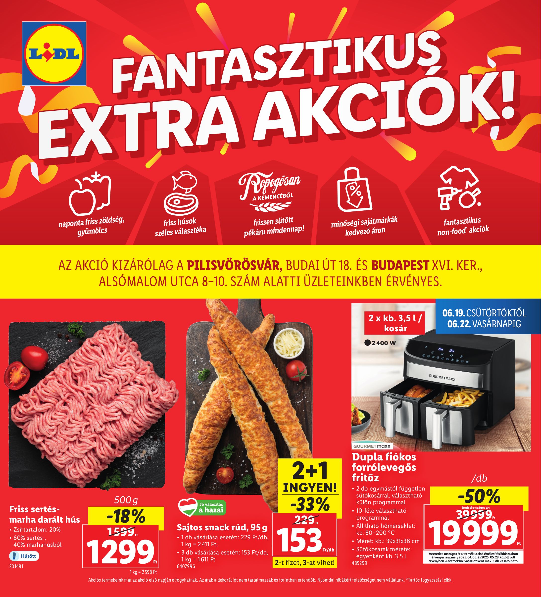 lidl - Lidl - Pilisvörösvár, Budapest akciós újság, érvényes 06.19. - 06.22.