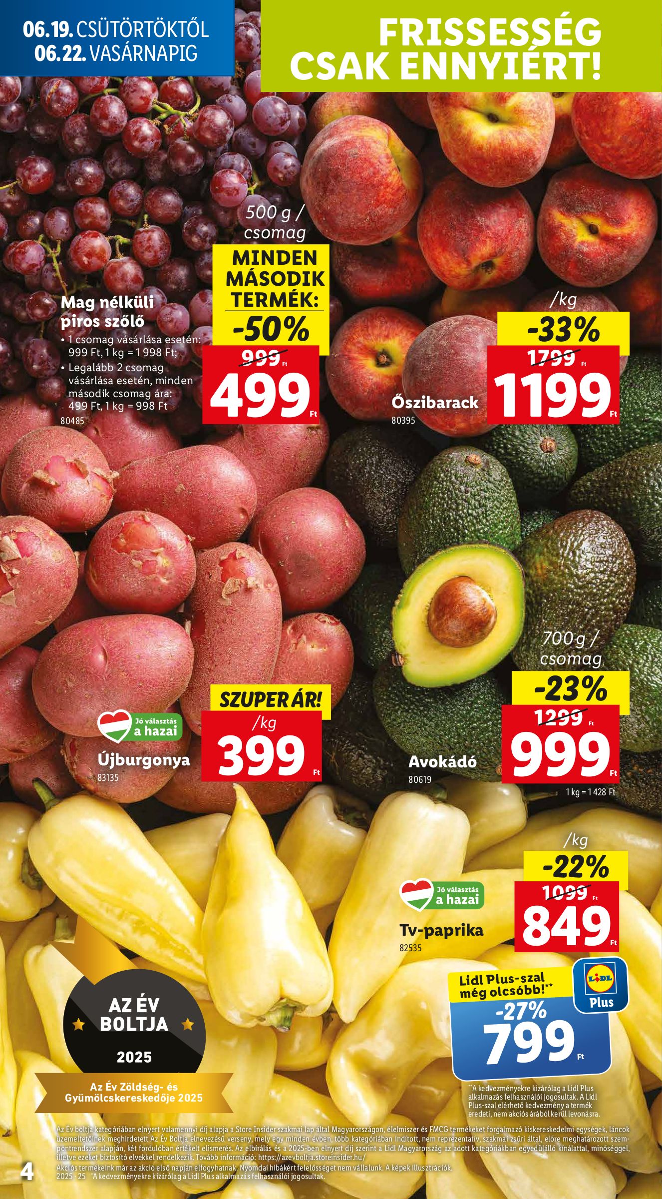 lidl - Lidl akciós újság, érvényes 06.19. - 06.25. - page: 4 lidl - Lidl akciós újság, érvényes 06.19. - 06.25. - page: 4