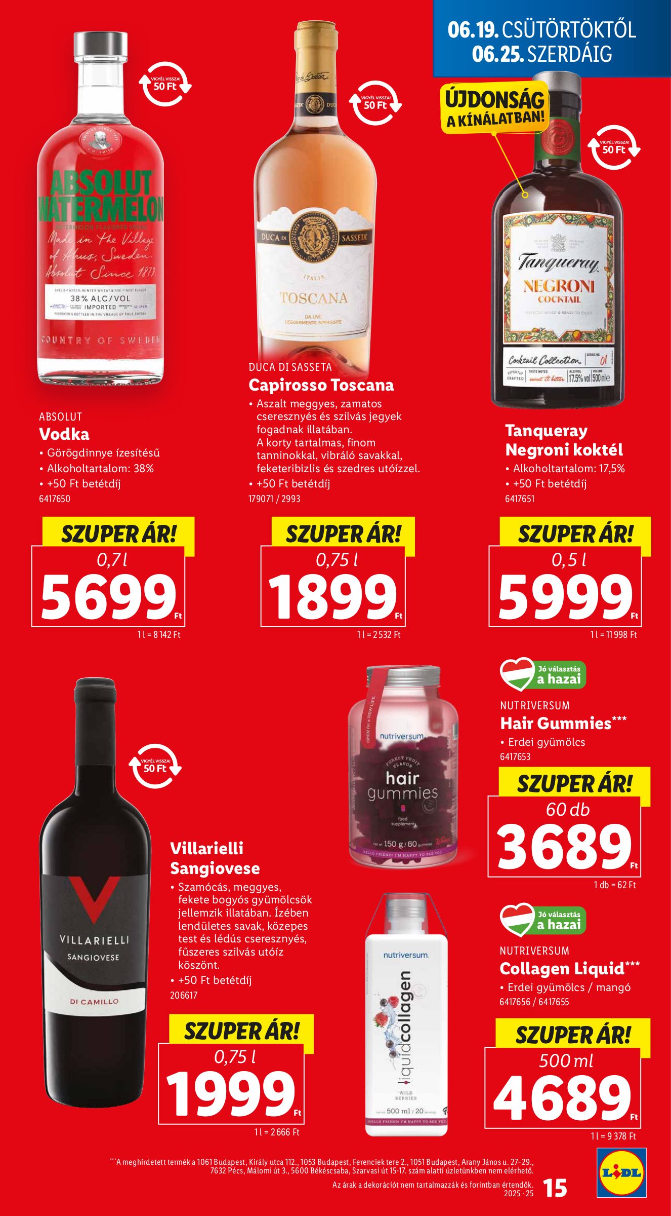 lidl - Lidl akciós újság, érvényes 06.19. - 06.25. - page: 15 lidl - Lidl akciós újság, érvényes 06.19. - 06.25. - page: 15