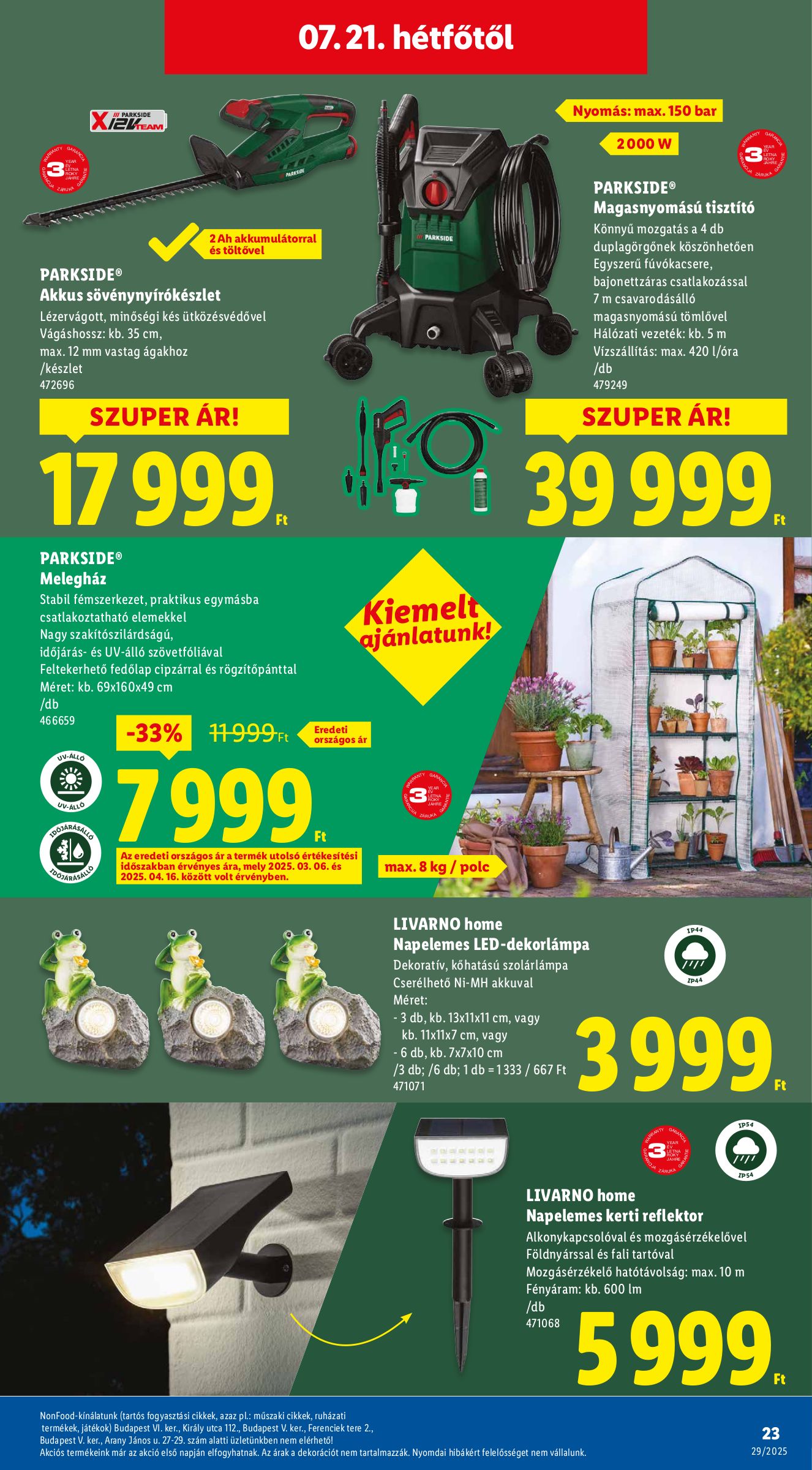 lidl - Lidl - Nonfood akciós újság, érvényes 07.17. - 07.23. - page: 23