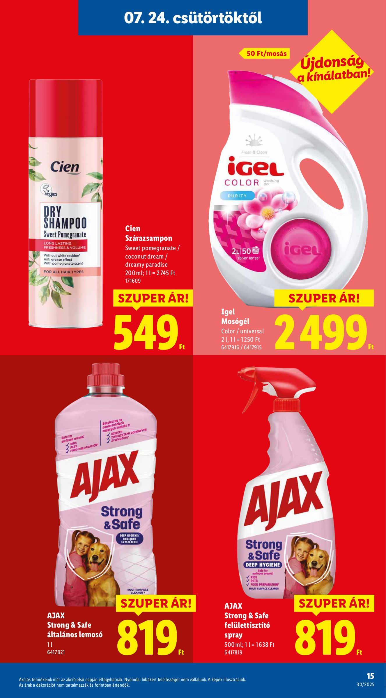 lidl - Lidl akciós újság, érvényes 07.24. - 07.30. - page: 15