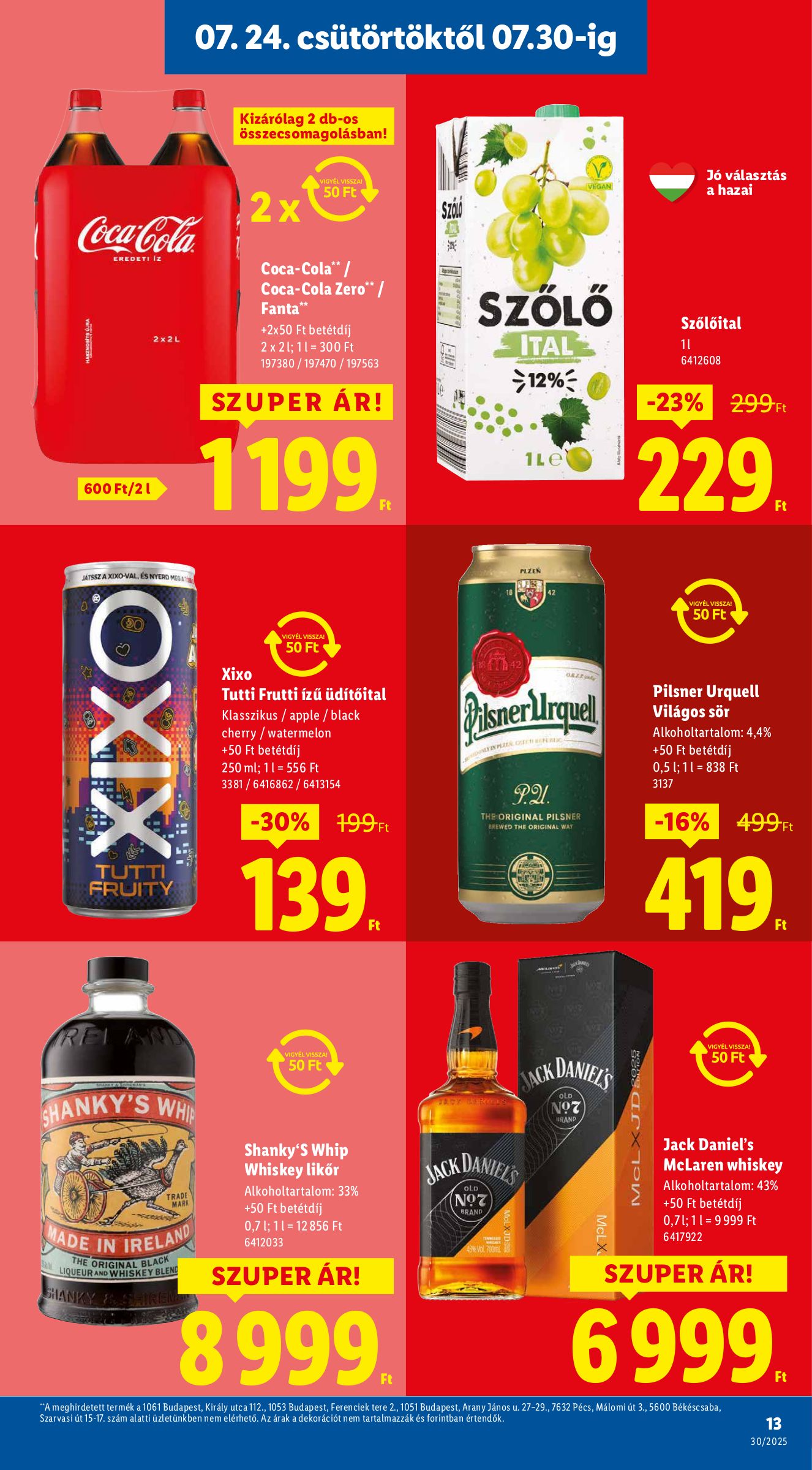 lidl - Lidl akciós újság, érvényes 07.24. - 07.30. - page: 13