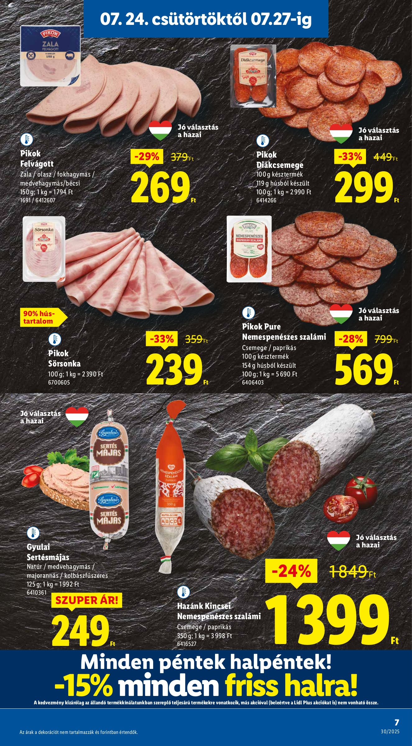 lidl - Lidl akciós újság, érvényes 07.24. - 07.30. - page: 7