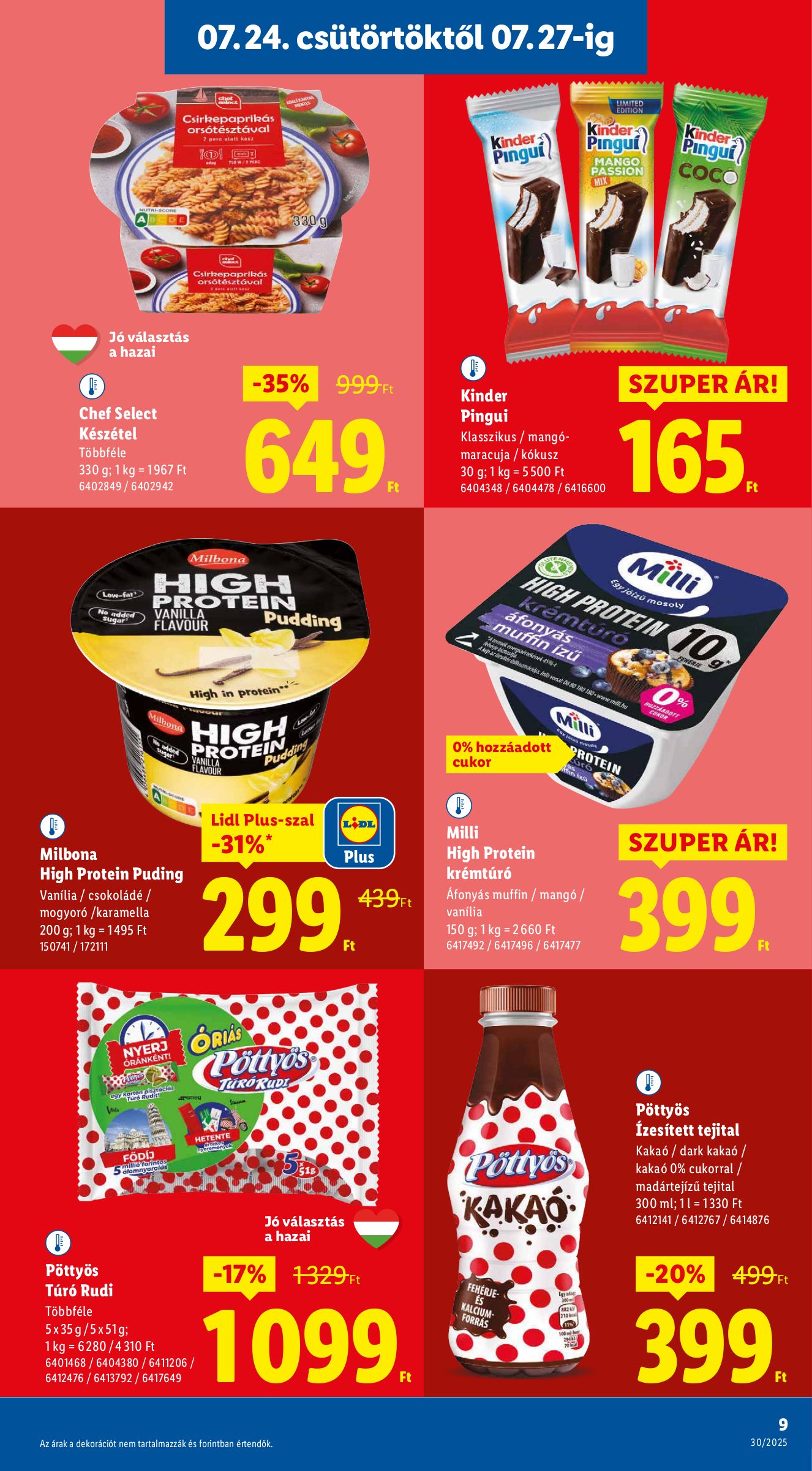 lidl - Lidl akciós újság, érvényes 07.24. - 07.30. - page: 9