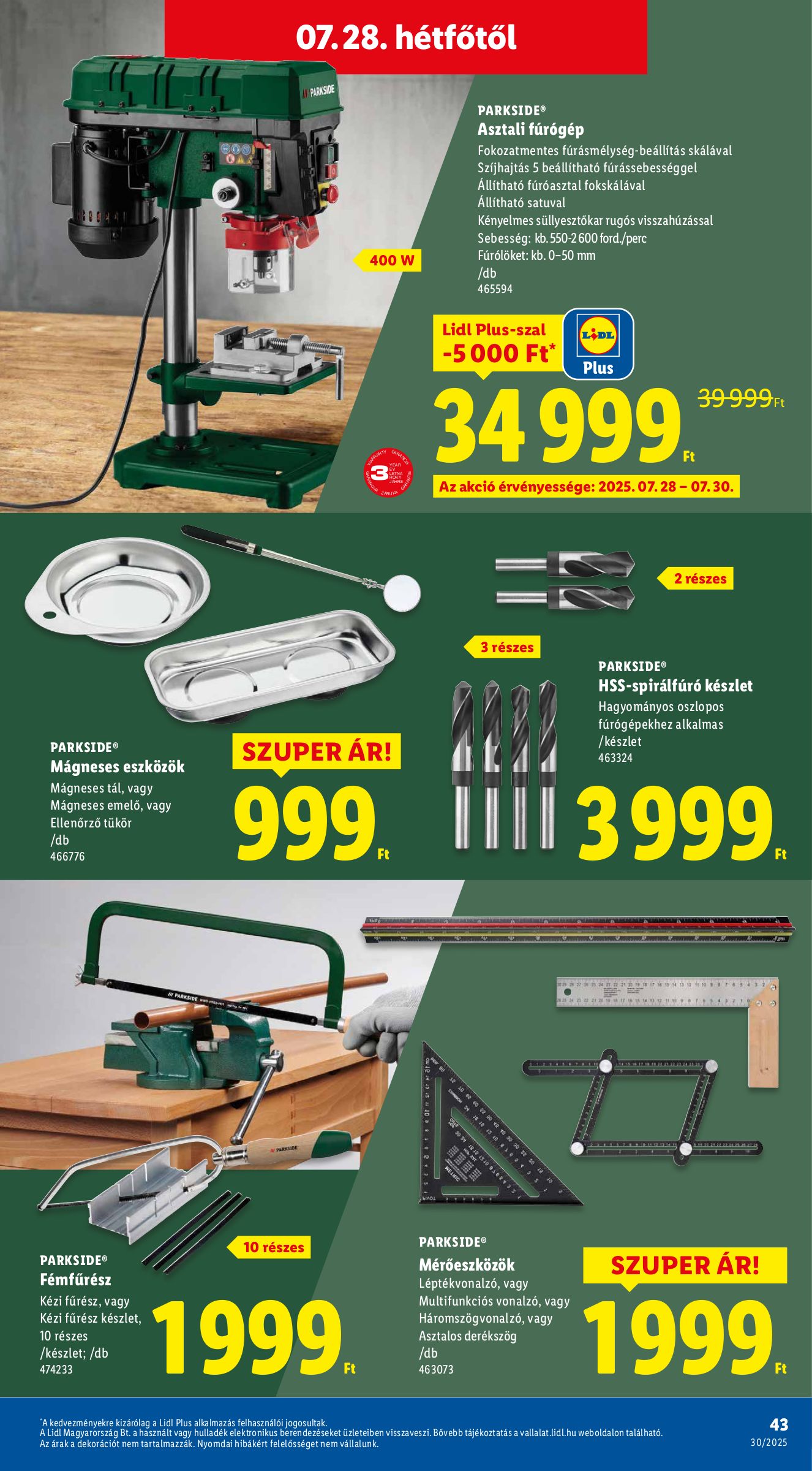 lidl - Lidl akciós újság, érvényes 07.24. - 07.30. - page: 43