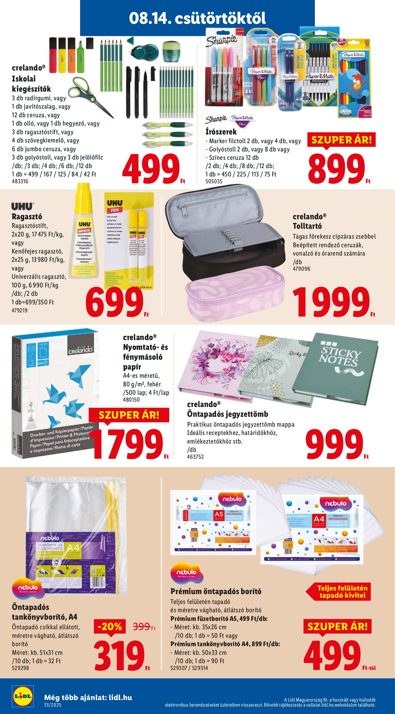 lidl - Lidl - Nonfood akciós újság, érvényes 08.14. - 08.20. - page: 8