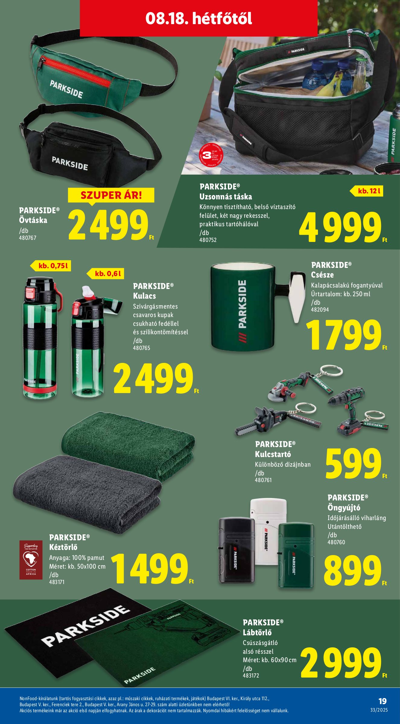 lidl - Lidl - Nonfood akciós újság, érvényes 08.14. - 08.20. - page: 19