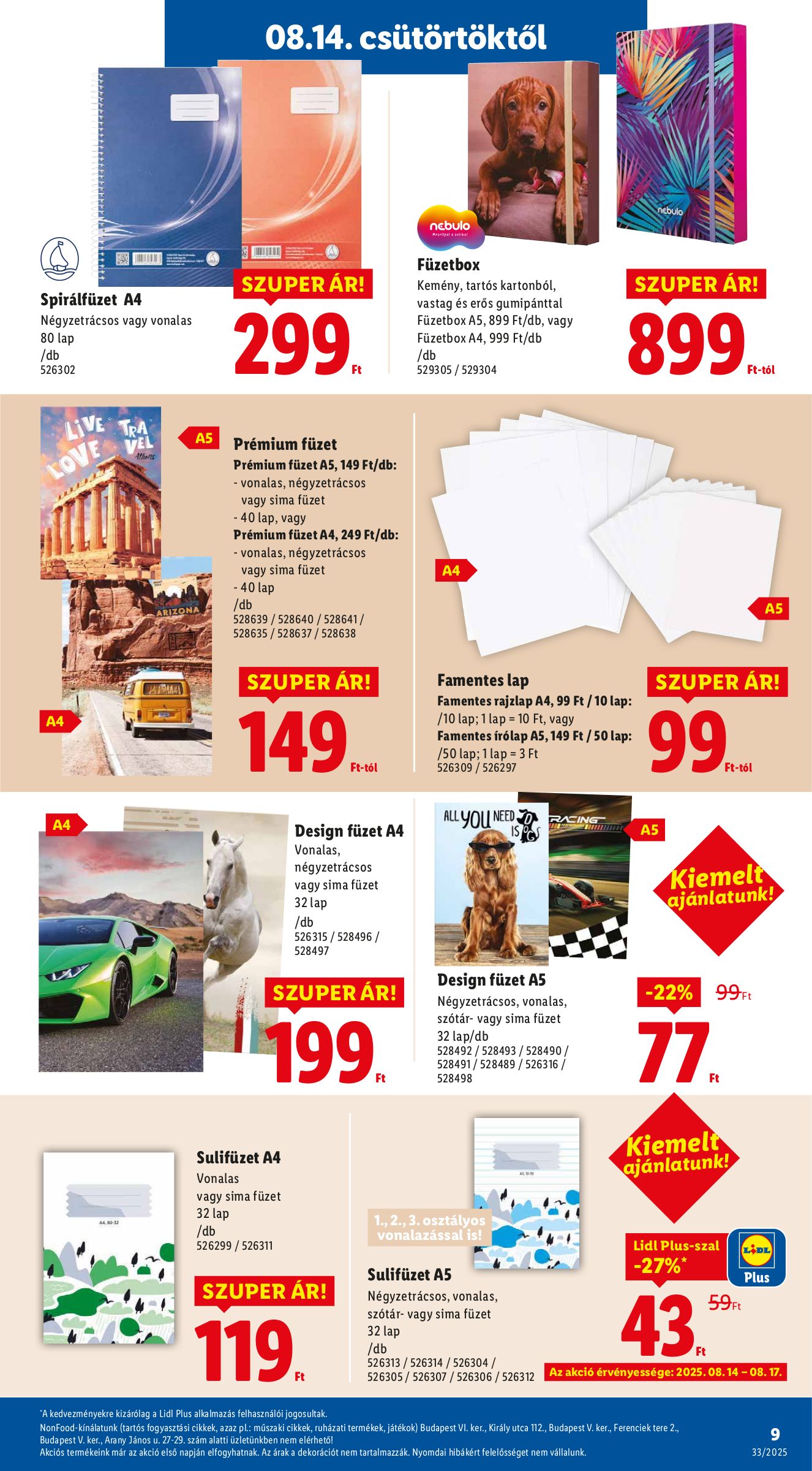 lidl - Lidl - Nonfood akciós újság, érvényes 08.14. - 08.20. - page: 9