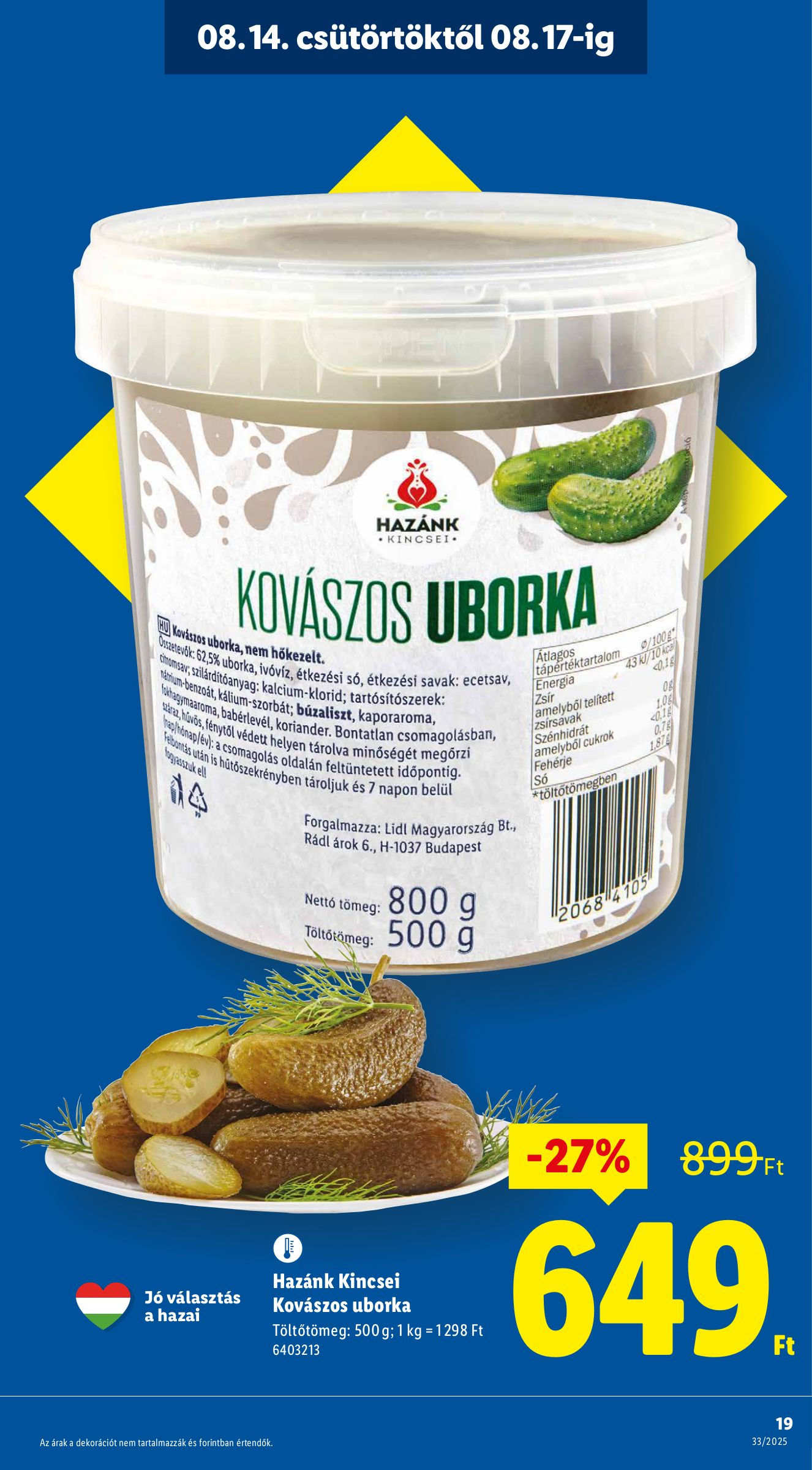 lidl - Lidl akciós újság, érvényes 08.14. - 08.20. - page: 19 lidl - Lidl akciós újság, érvényes 08.14. - 08.20. - page: 19