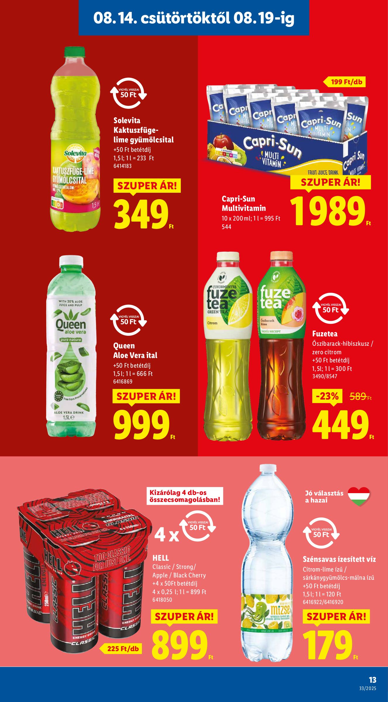 lidl - Lidl akciós újság, érvényes 08.14. - 08.20. - page: 13 lidl - Lidl akciós újság, érvényes 08.14. - 08.20. - page: 13