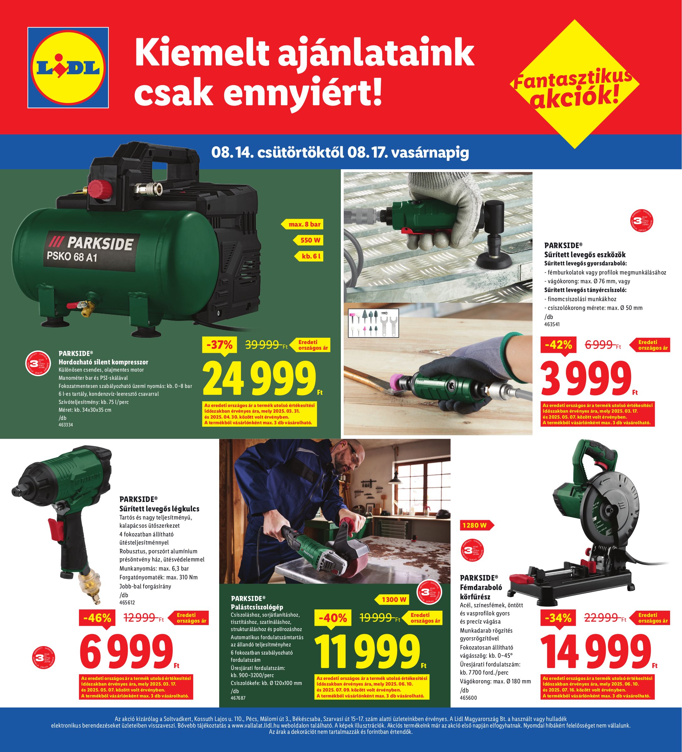lidl - Lidl - Soltvadkert, Pécs, Békéscsaba akciós újság, érvényes 08.14. - 08.17. - page: 4