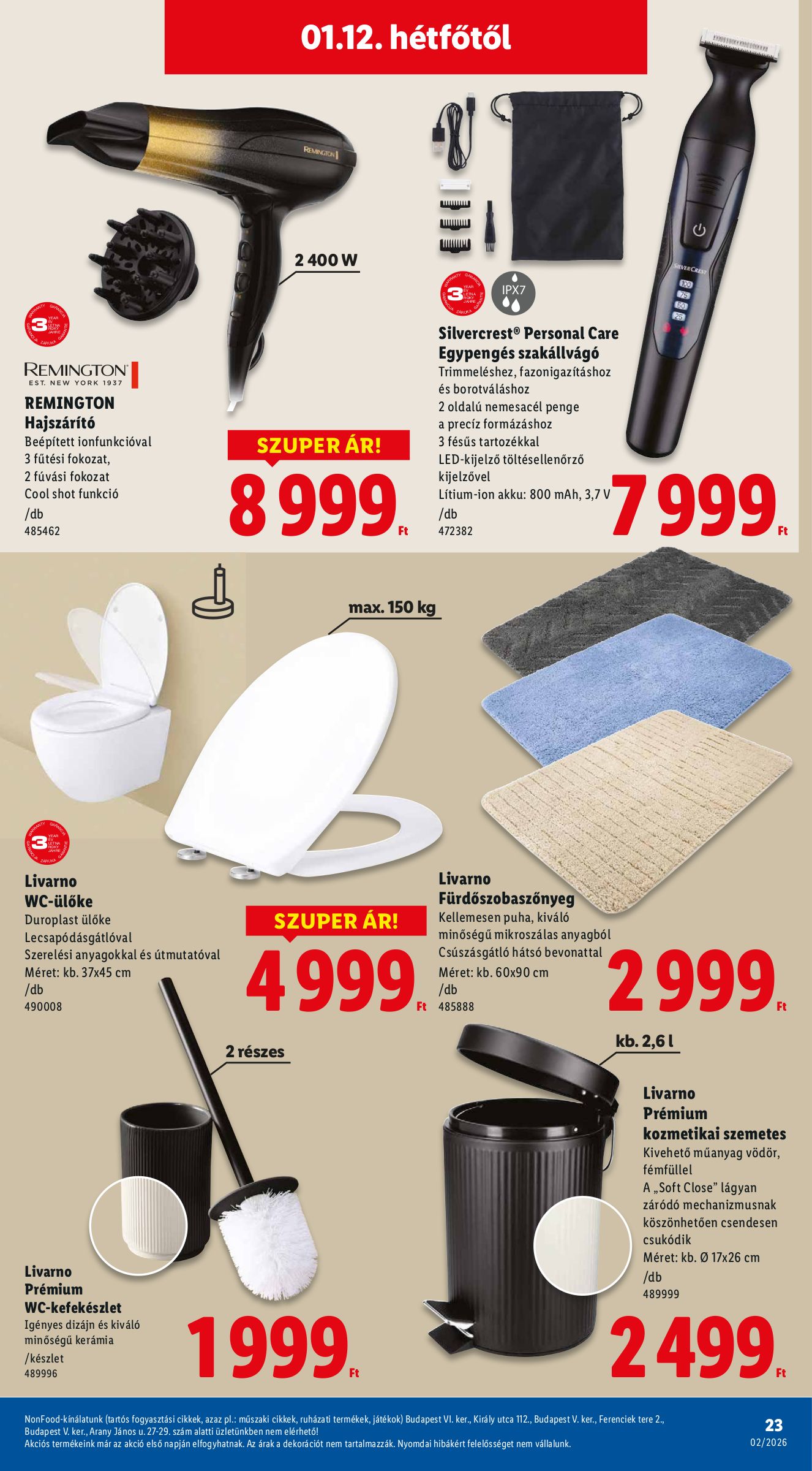 lidl - Lidl - Nonfood akciós újság, érvényes 01.08. - 01.14. - page: 23