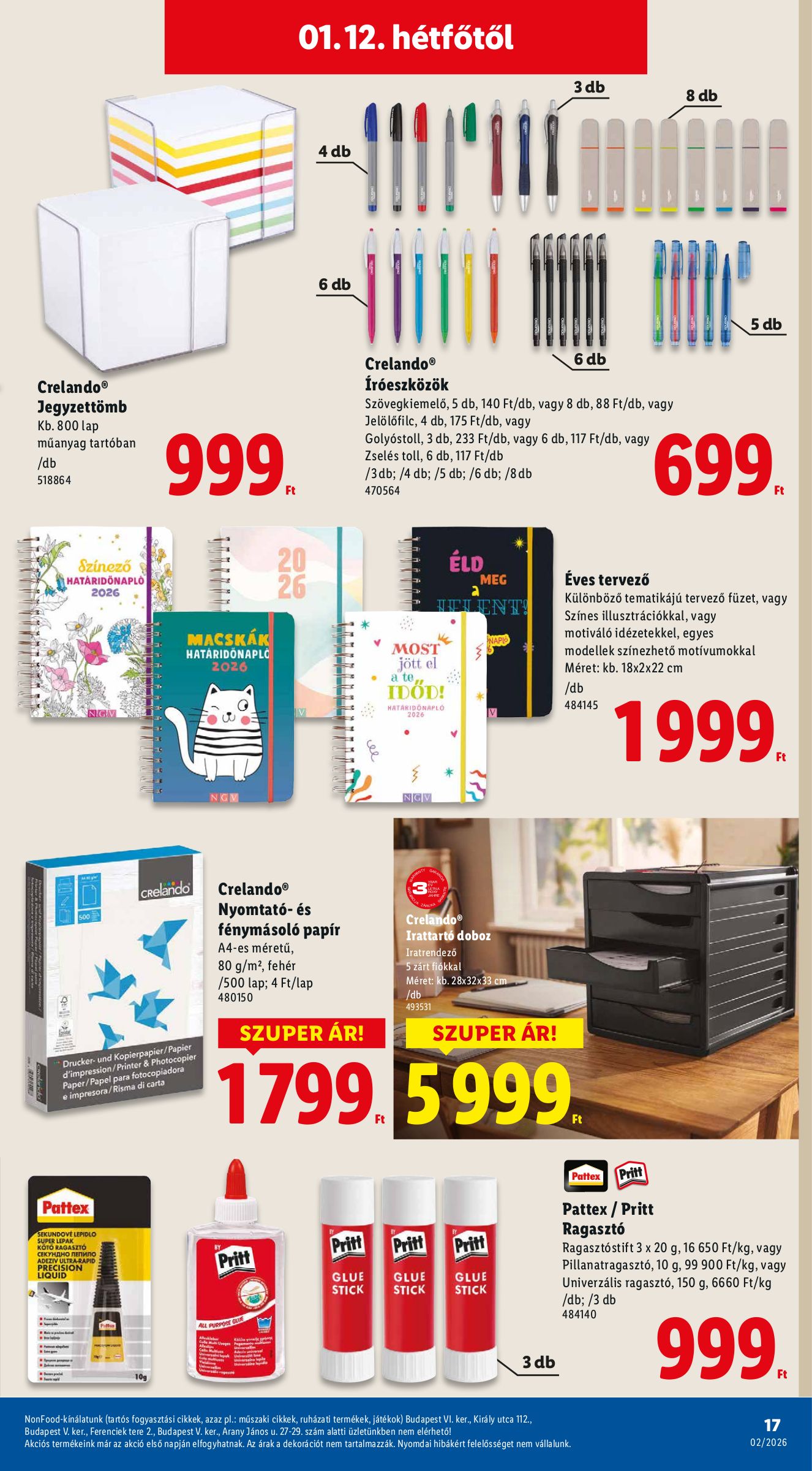 lidl - Lidl - Nonfood akciós újság, érvényes 01.08. - 01.14. - page: 17