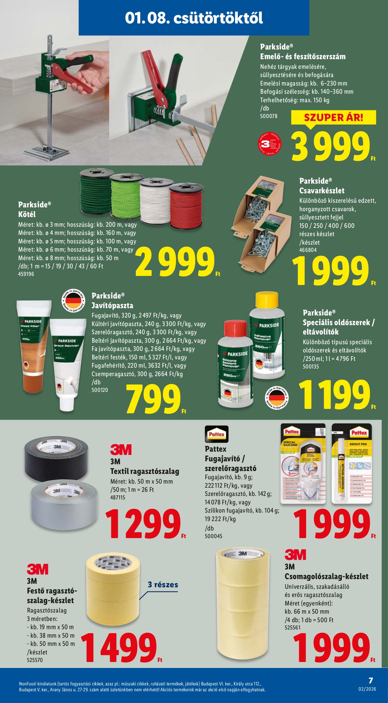 lidl - Lidl - Nonfood akciós újság, érvényes 01.08. - 01.14. - page: 7