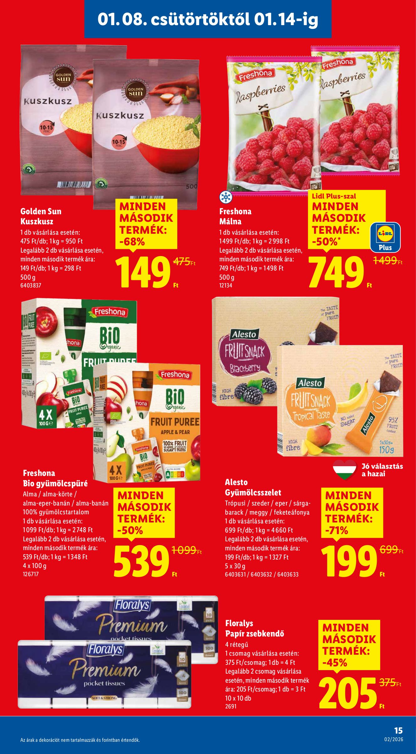 lidl - Lidl akciós újság, érvényes 01.08. - 01.14. - page: 15