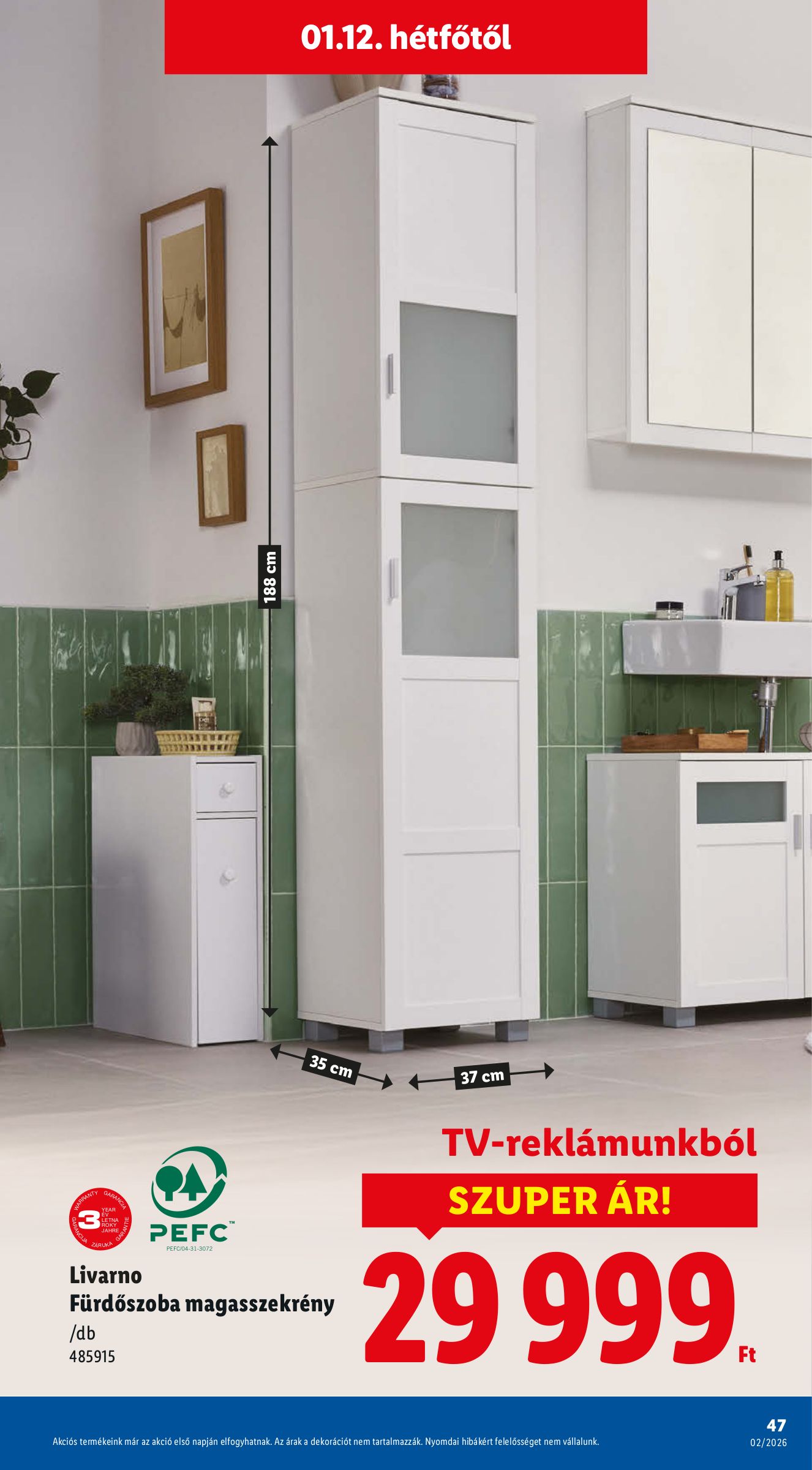 lidl - Lidl akciós újság, érvényes 01.08. - 01.14. - page: 47