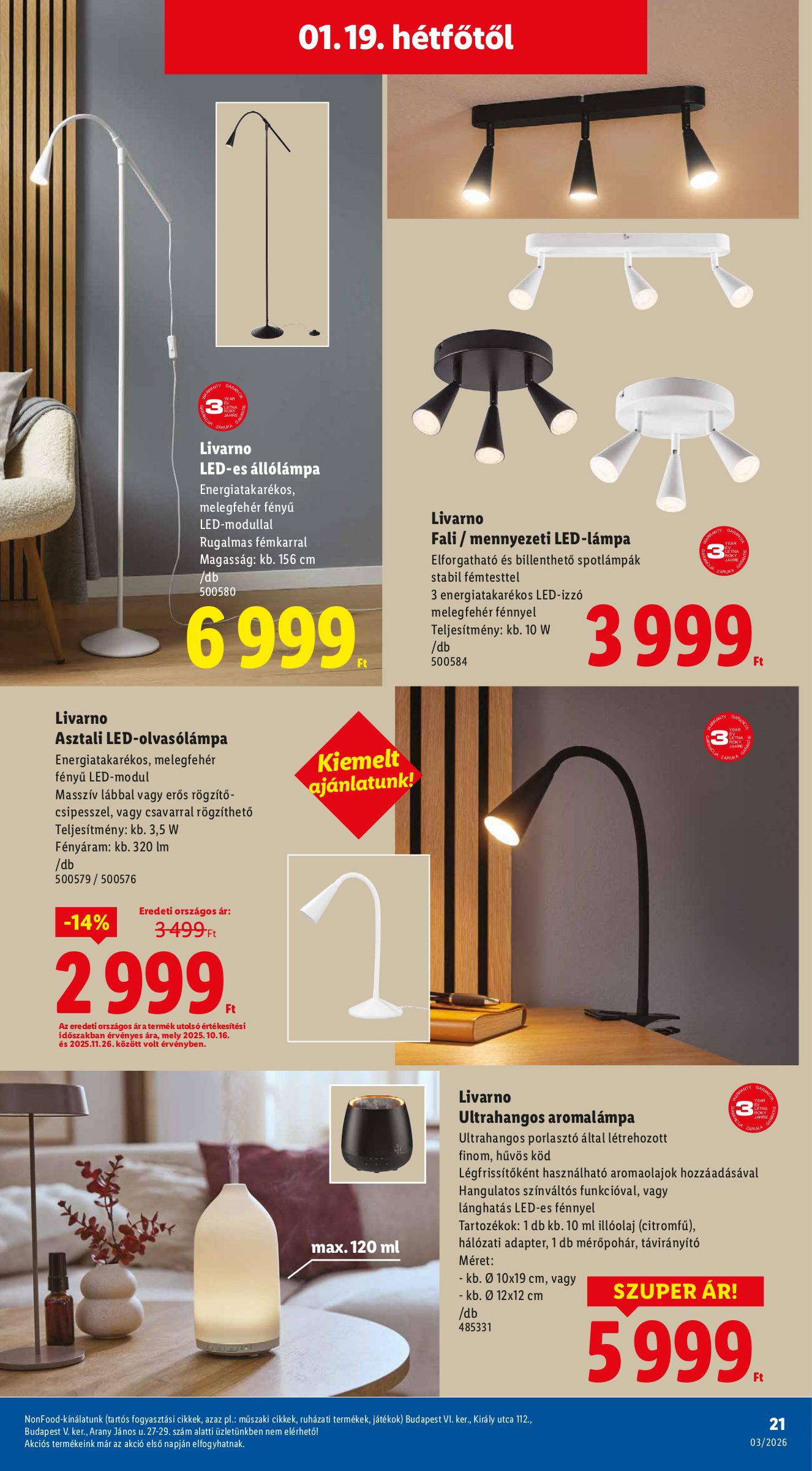 lidl - Lidl - Nonfood akciós újság, érvényes 01.15. - 01.21. - page: 21