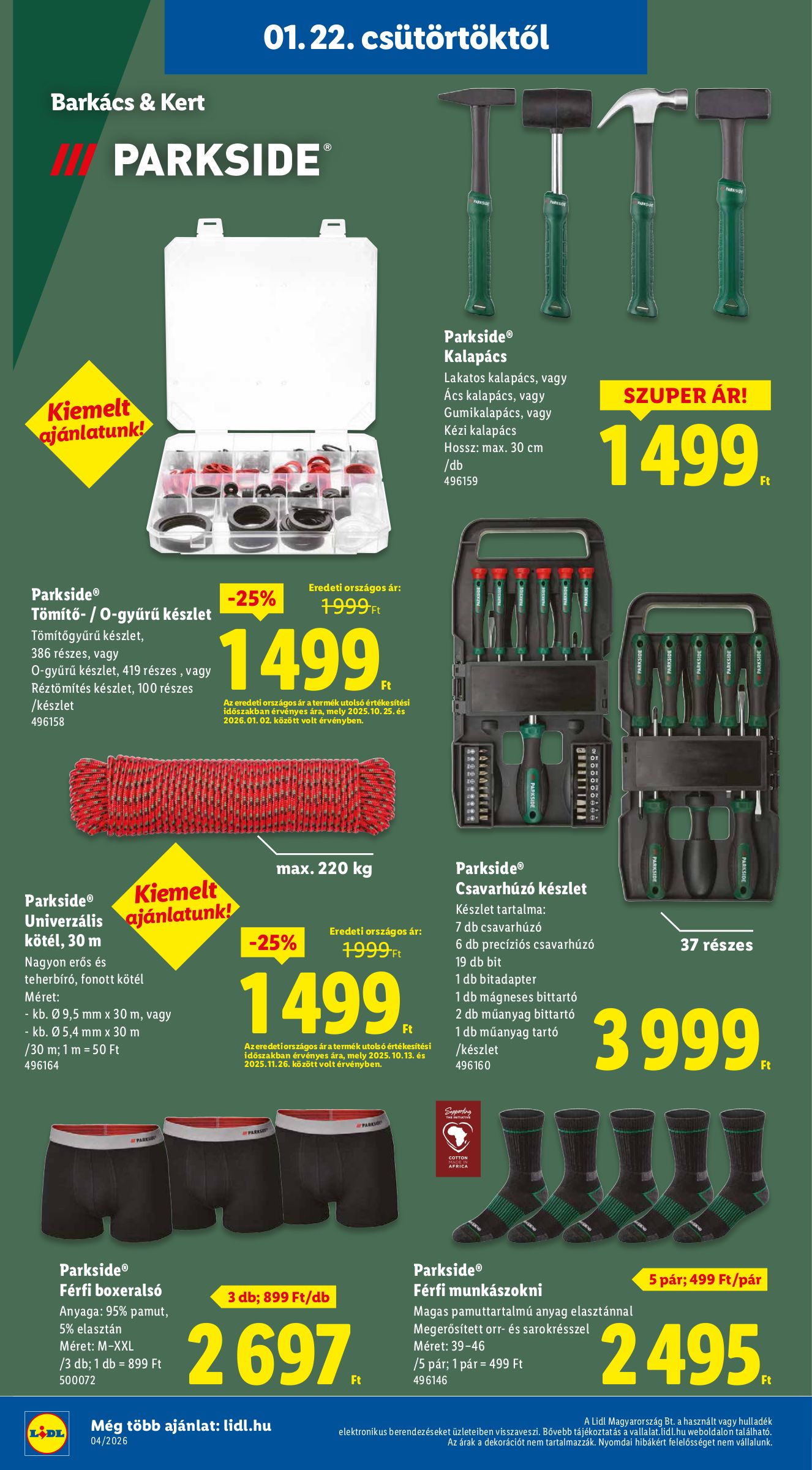 lidl - Lidl - Nonfood akciós újság, érvényes 01.22. - 01.28. - page: 4