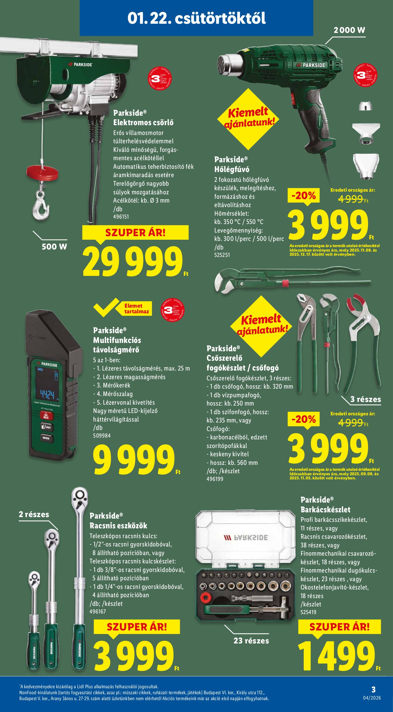 lidl - Lidl - Nonfood akciós újság, érvényes 01.22. - 01.28. - page: 3