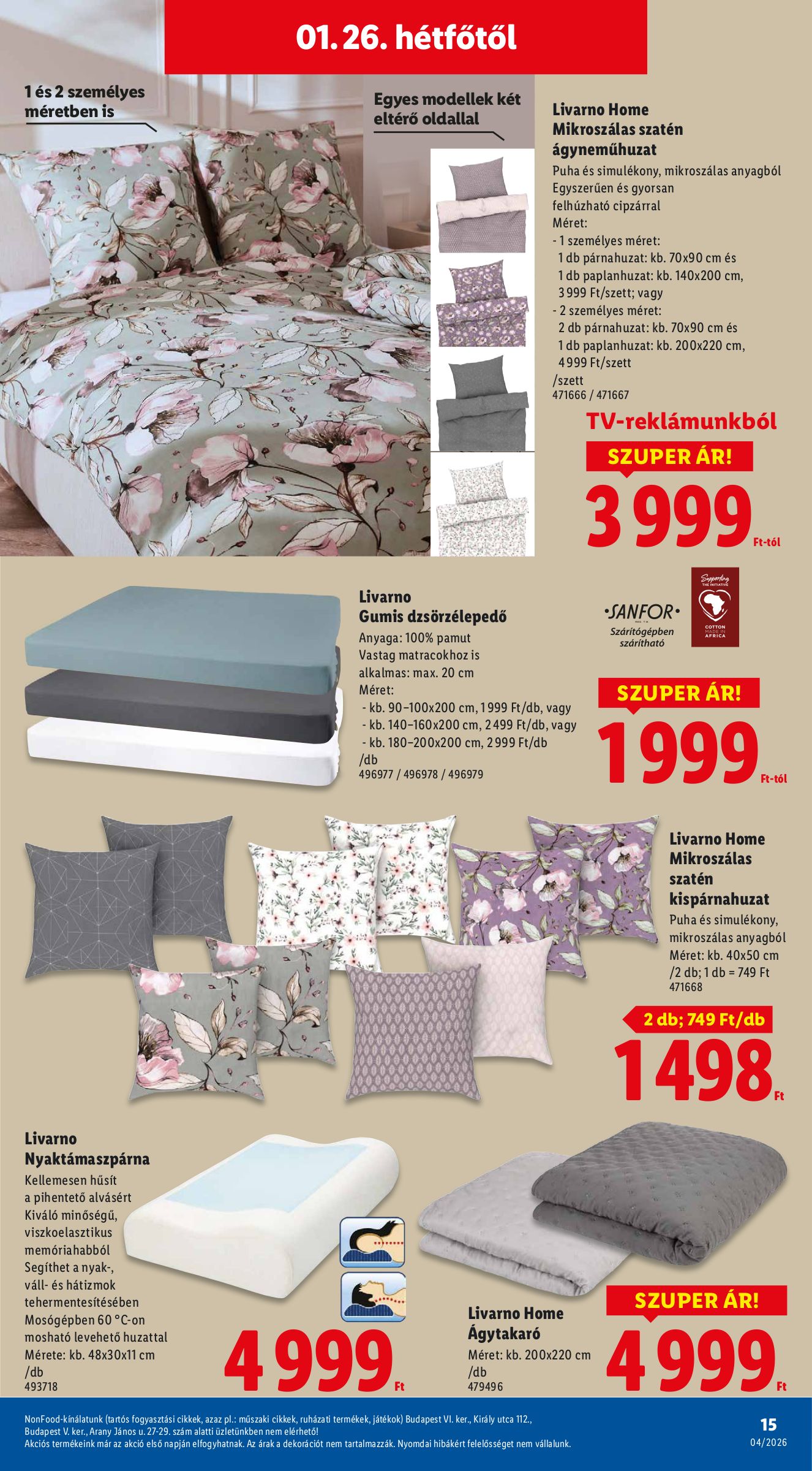 lidl - Lidl - Nonfood akciós újság, érvényes 01.22. - 01.28. - page: 15