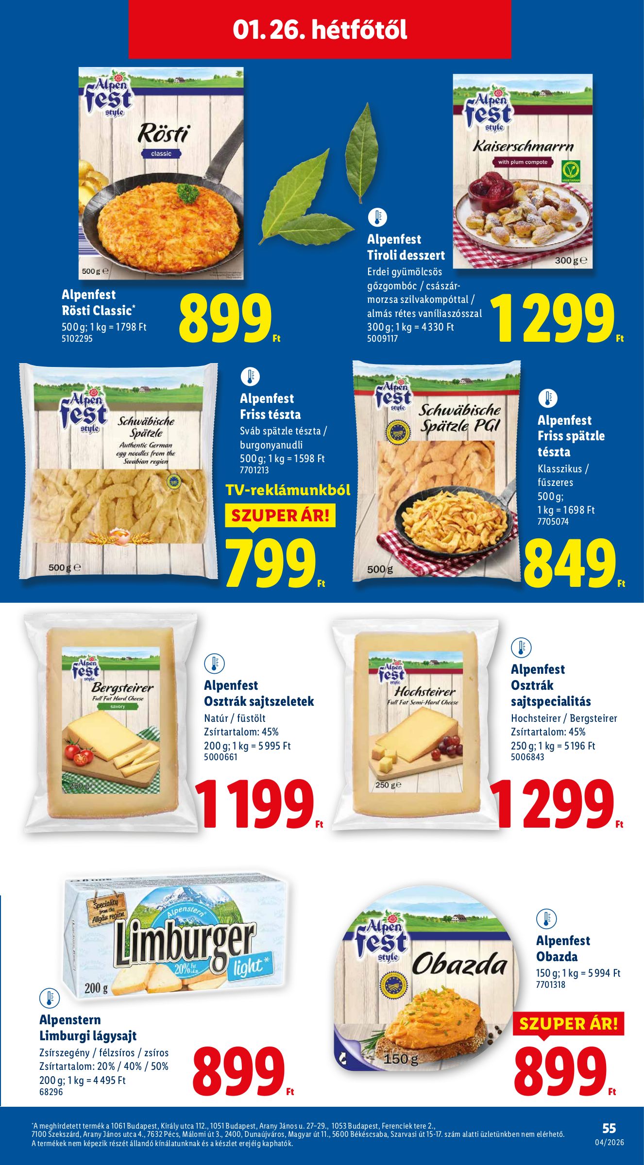 lidl - Lidl akciós újság, érvényes 01.22. - 01.28. - page: 55