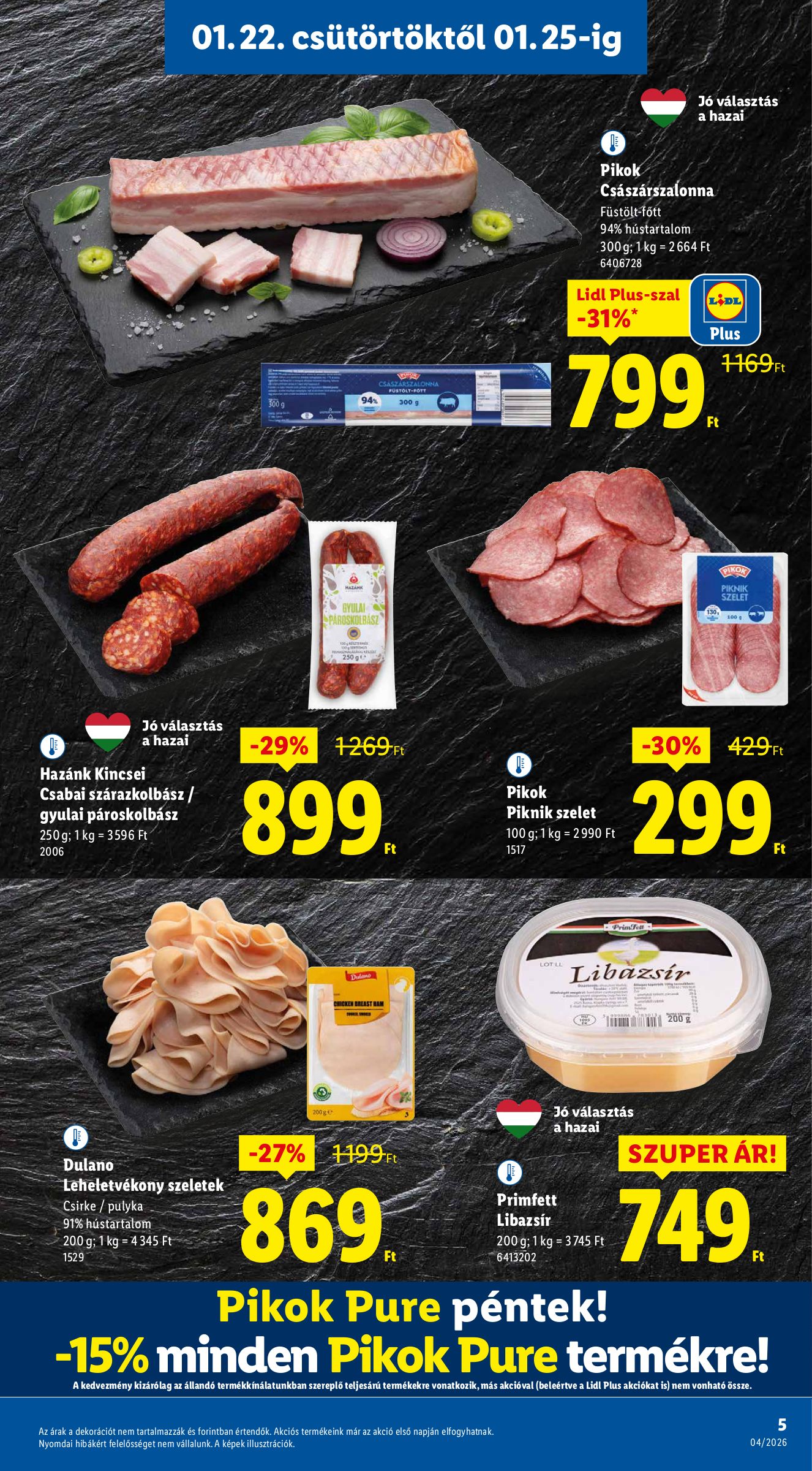 lidl - Lidl akciós újság, érvényes 01.22. - 01.28. - page: 5