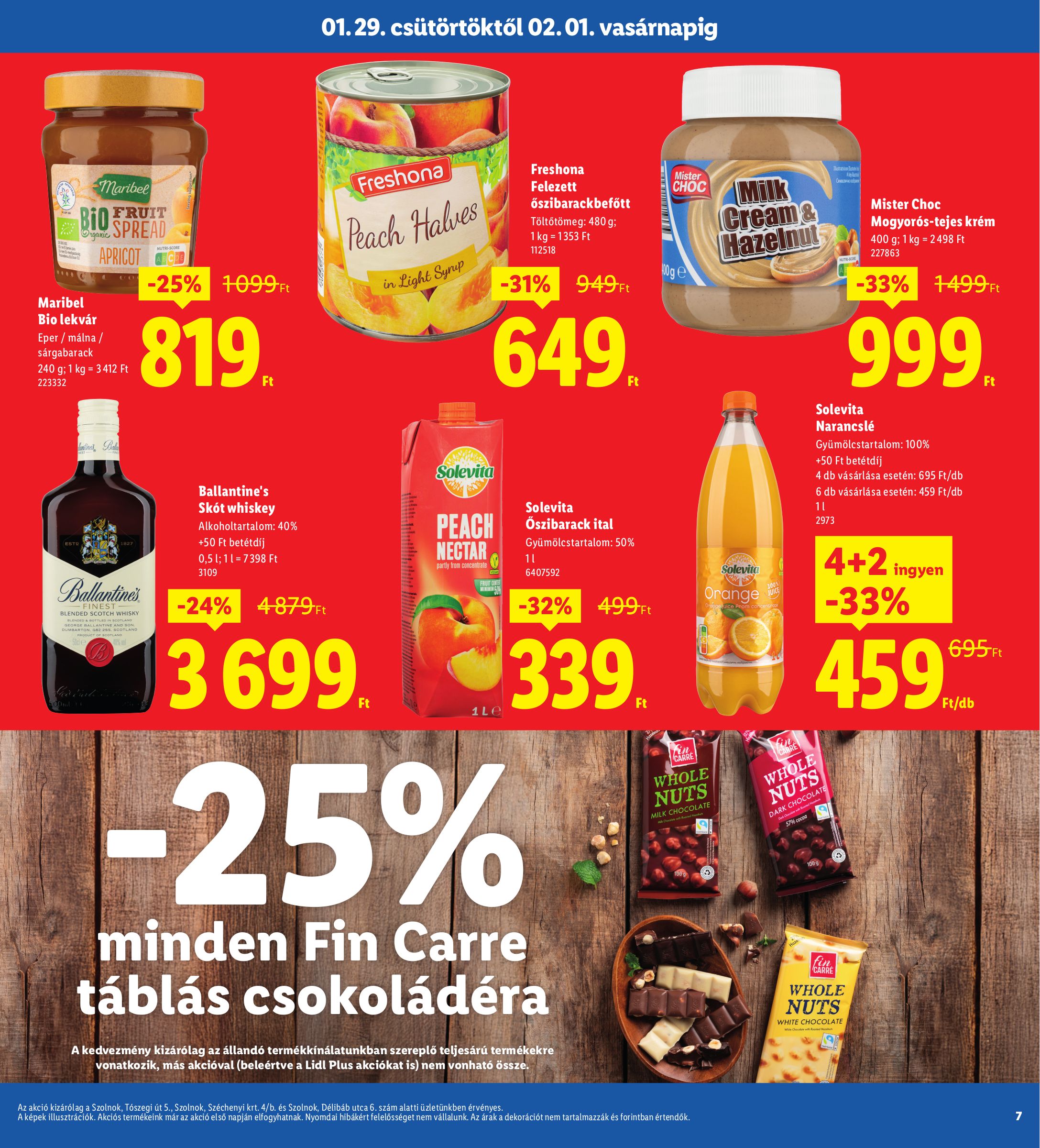 lidl - Lidl - Szolnok akciós újság, érvényes 01.29. - 02.01. - page: 7