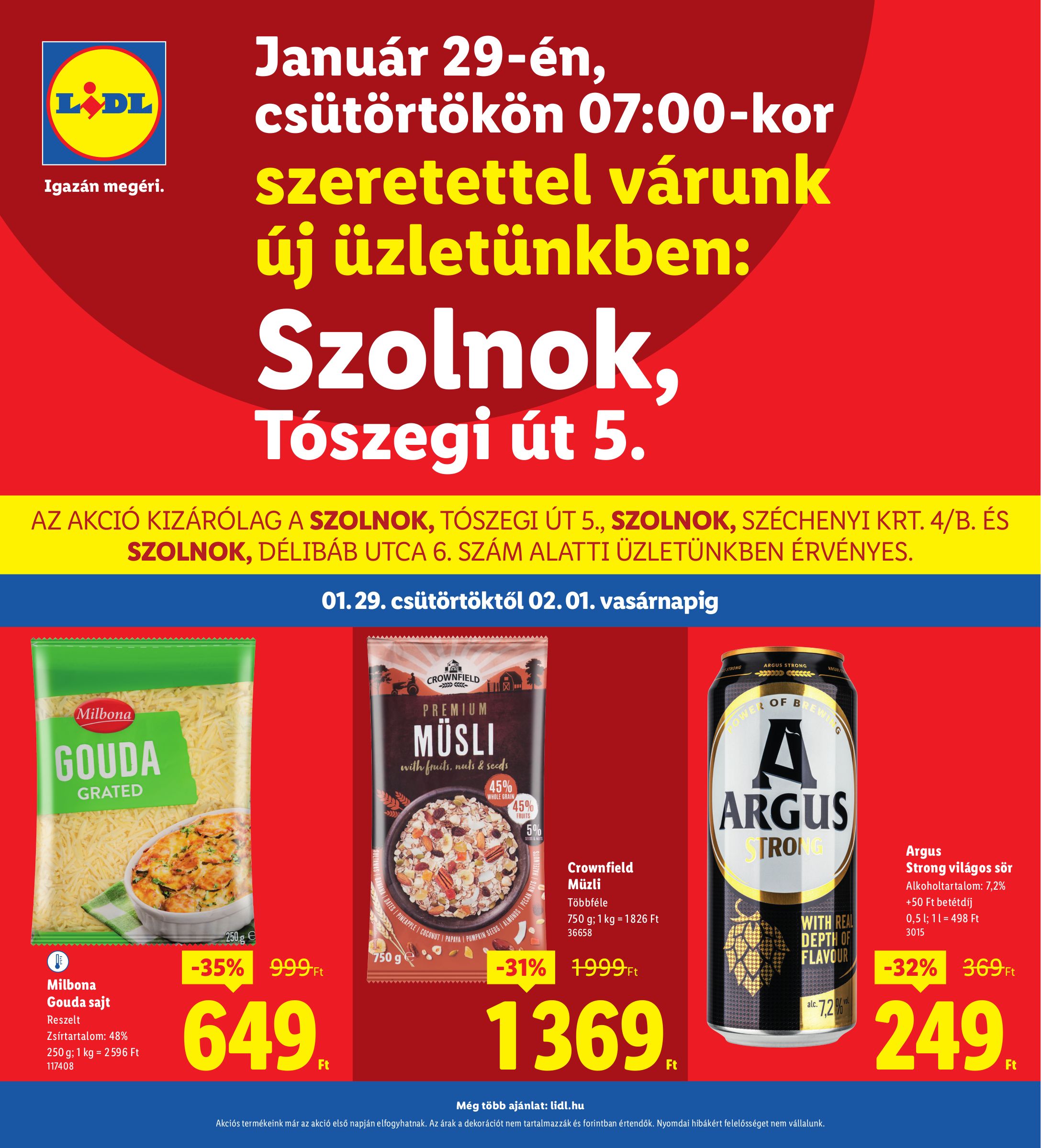 lidl - Lidl - Szolnok akciós újság, érvényes 01.29. - 02.01.