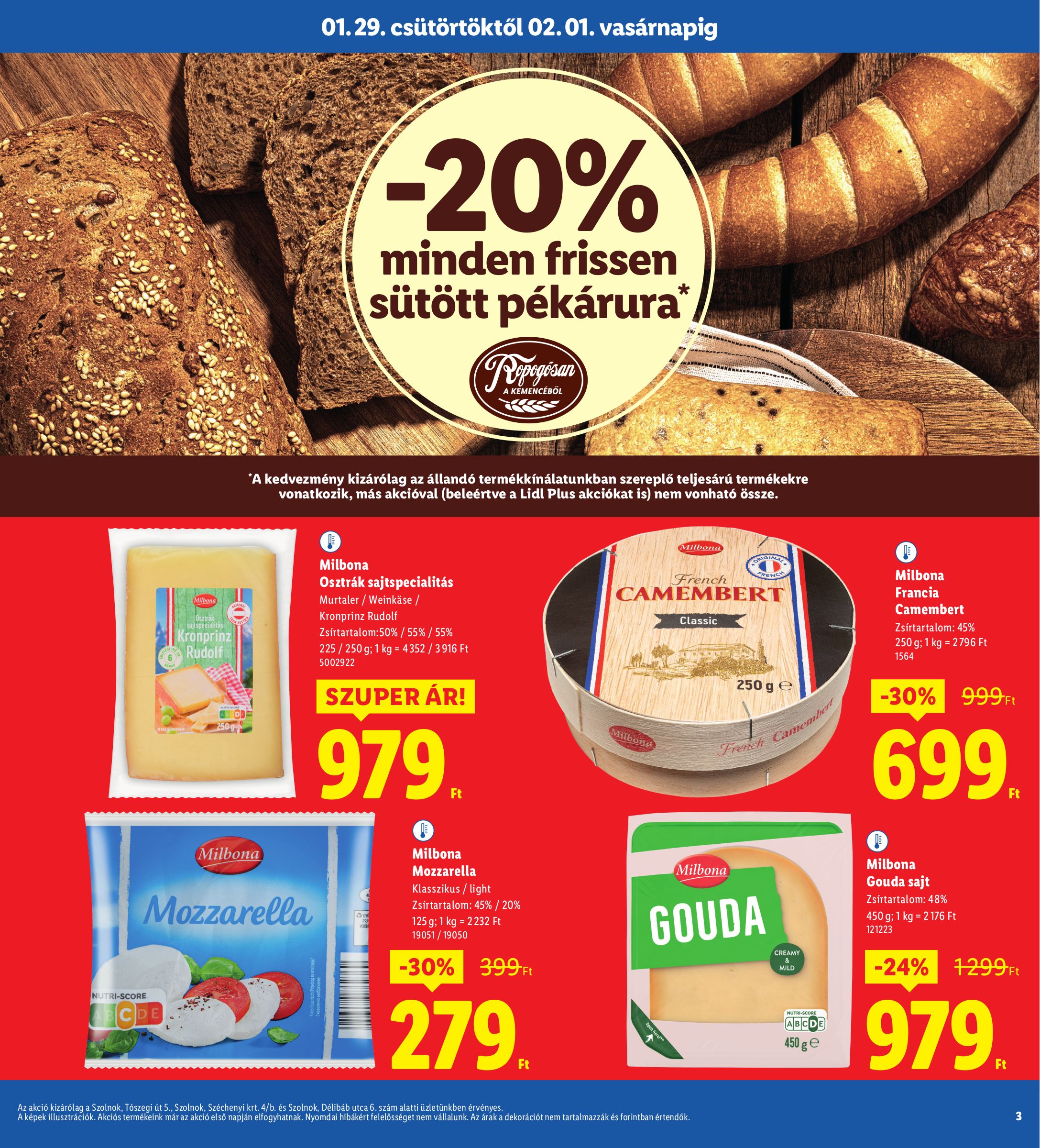 lidl - Lidl - Szolnok akciós újság, érvényes 01.29. - 02.01. - page: 3