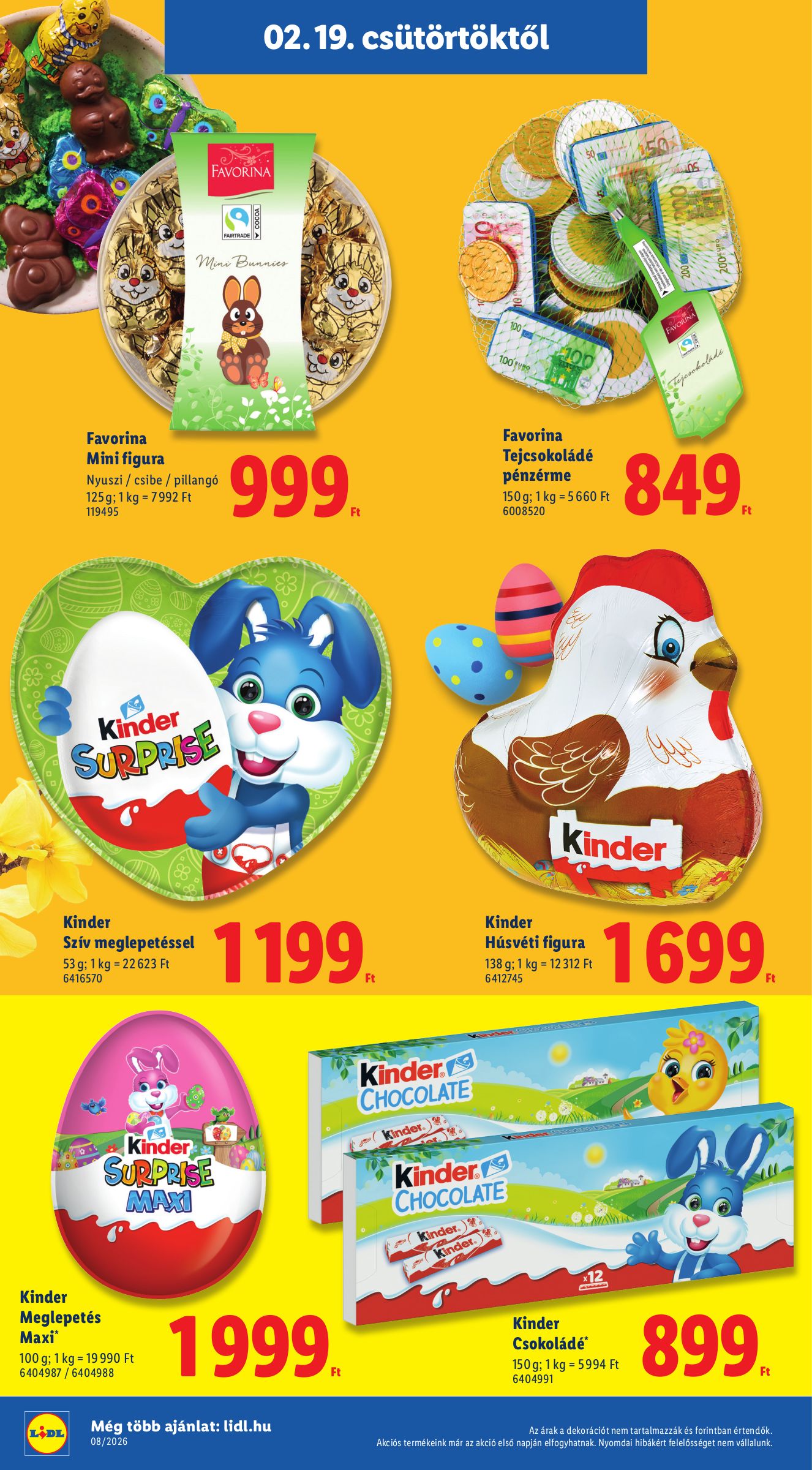 lidl - Lidl - A húsvétot megédesíteni akciós újság, érvényes 2026.02.19. - 2026.03.31. - page: 6