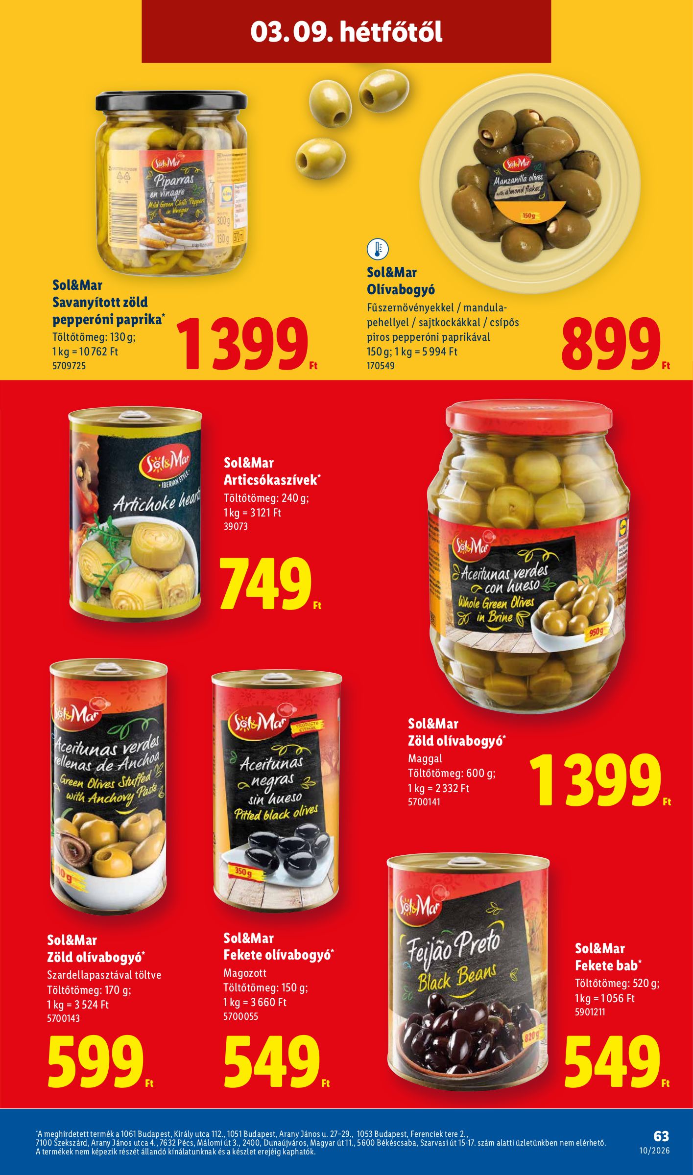 lidl - Lidl akciós újság, érvényes 2026.03.05. - 2026.03.11. - page: 63