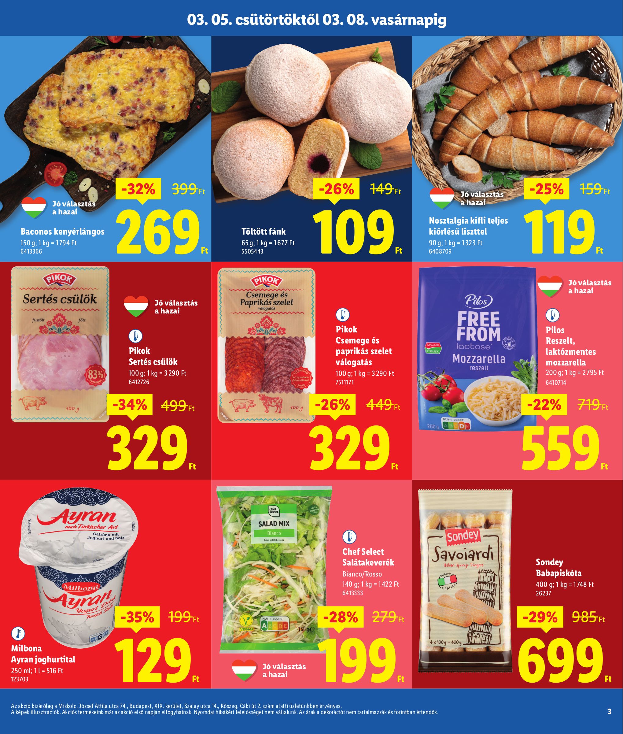 lidl - Lidl - Miskolc, Budapest, Köszeg akciós újság, érvényes 2026.03.05. - 2026.03.08. - page: 3