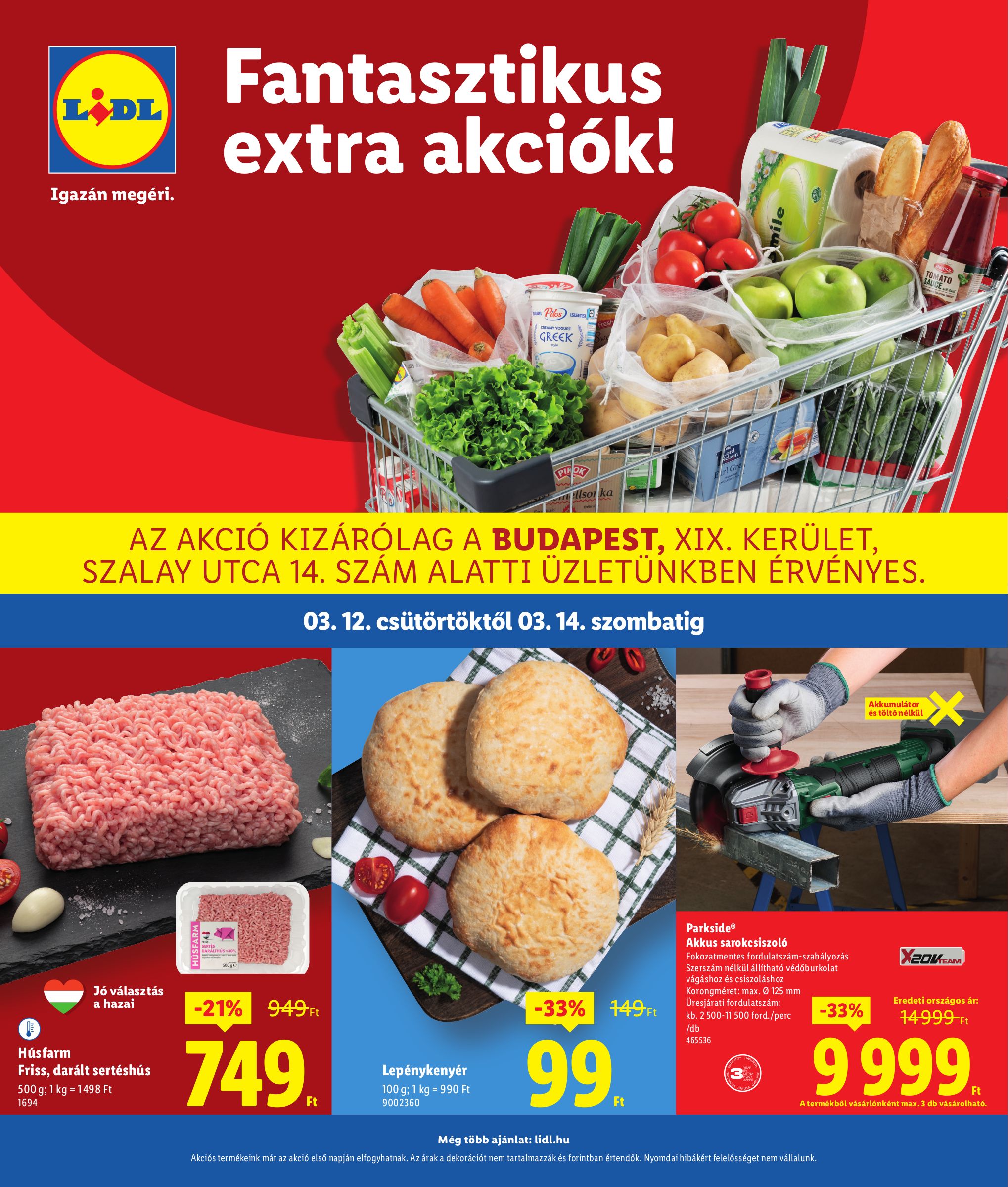 lidl - Lidl - Budapest akciós újság, érvényes 2026.03.12. - 2026.03.14.