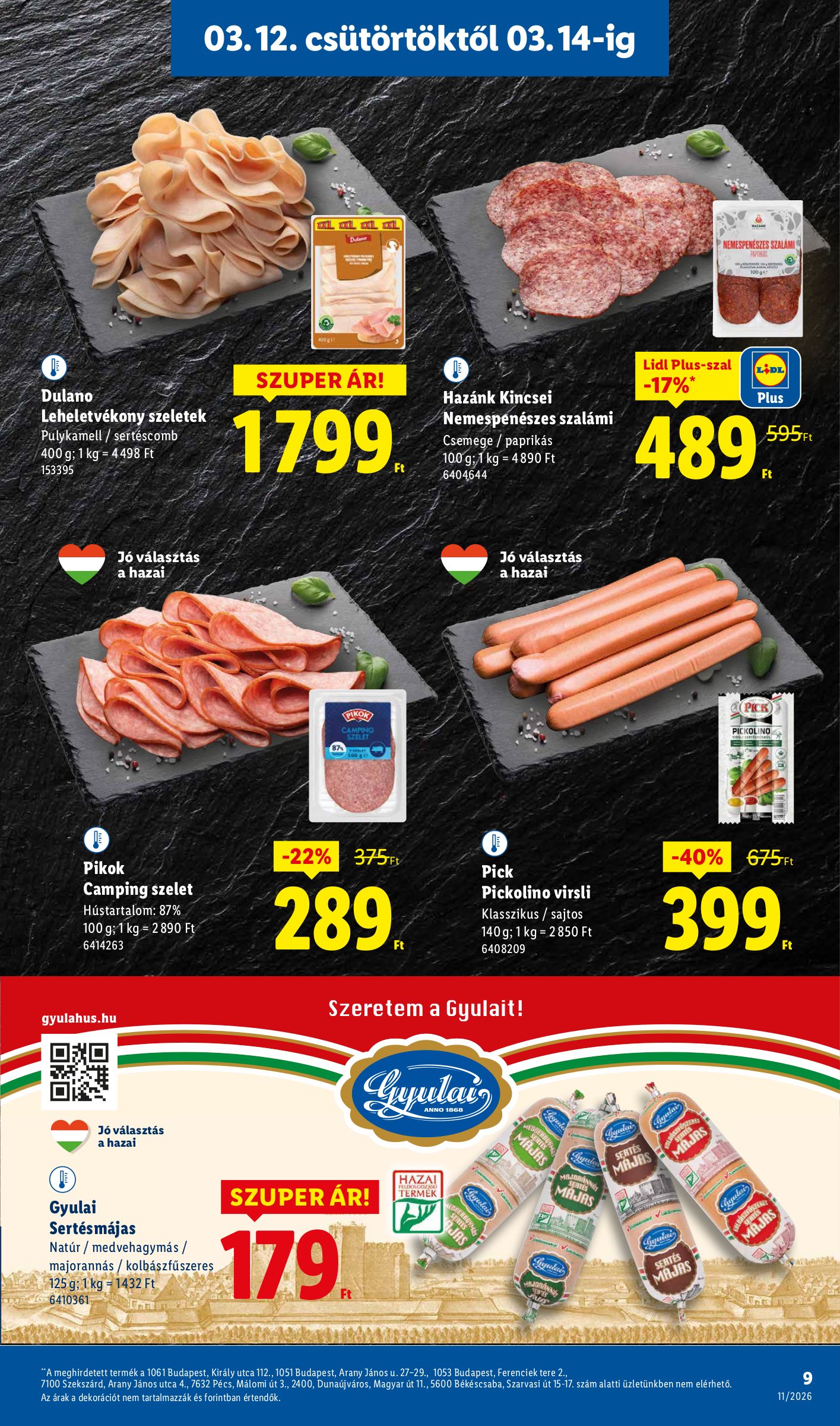 lidl - Lidl akciós újság, érvényes 2026.03.12. - 2026.03.18. - page: 9