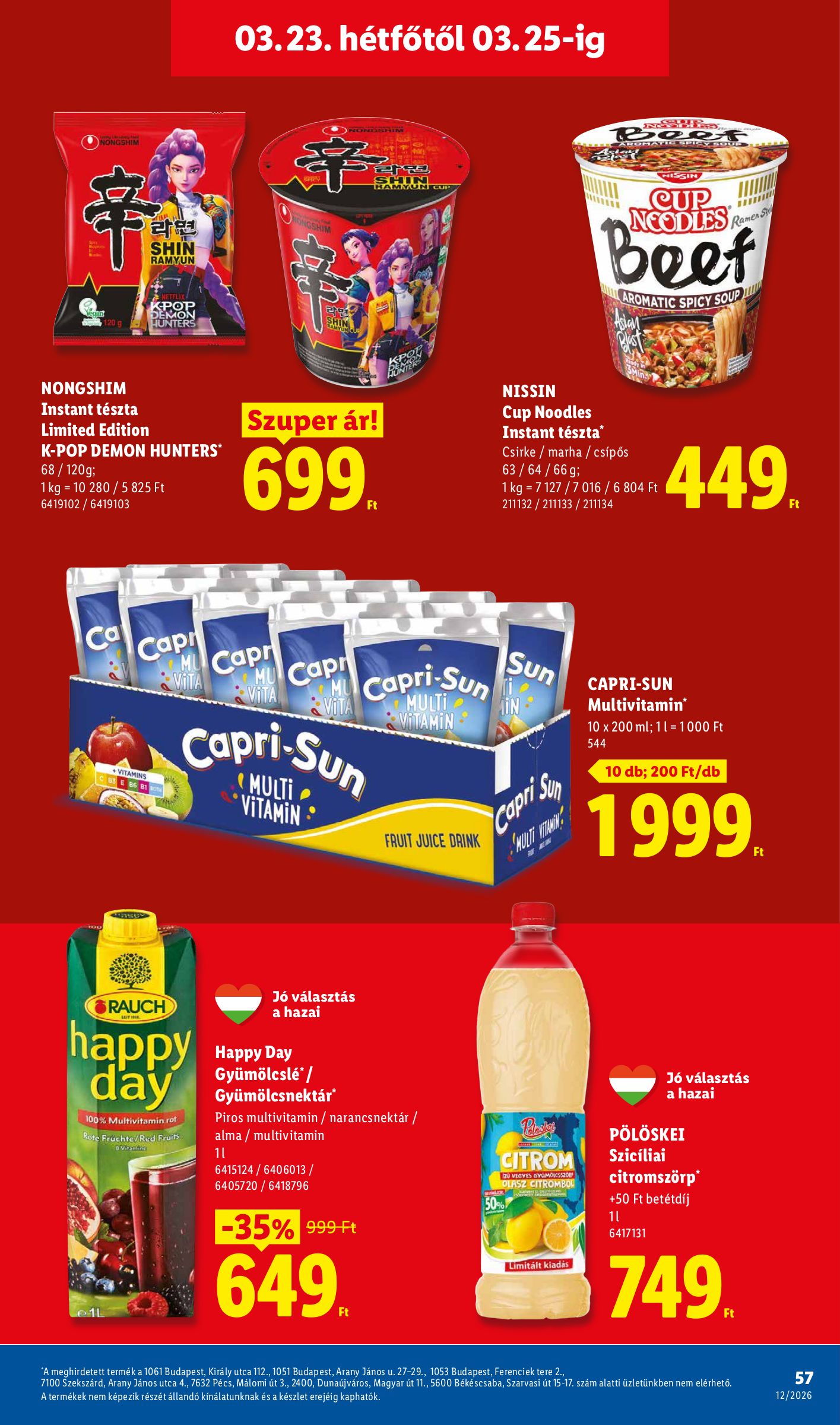 lidl - Lidl akciós újság, érvényes 2026.03.19. - 2026.03.25. - page: 57