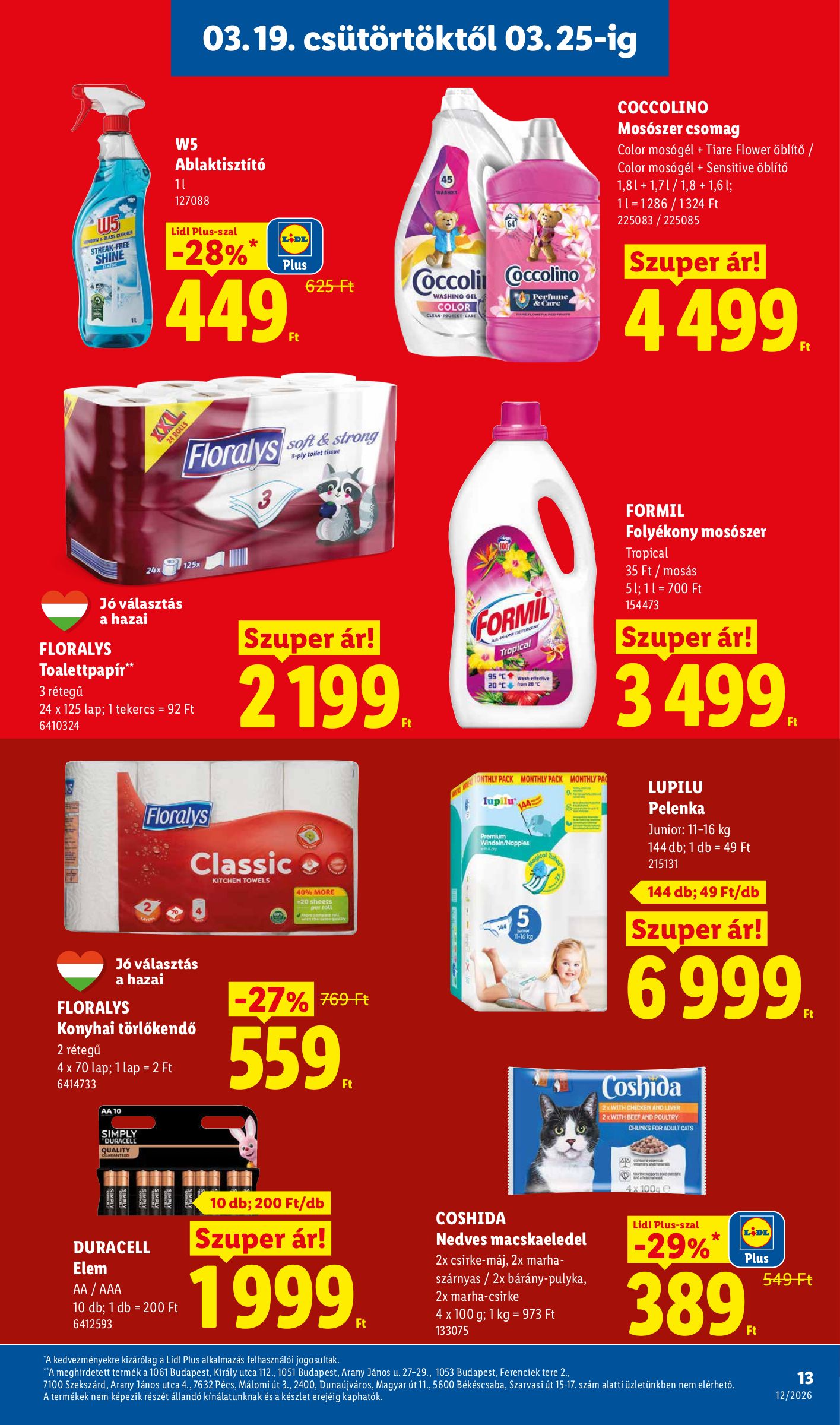 lidl - Lidl akciós újság, érvényes 2026.03.19. - 2026.03.25. - page: 13