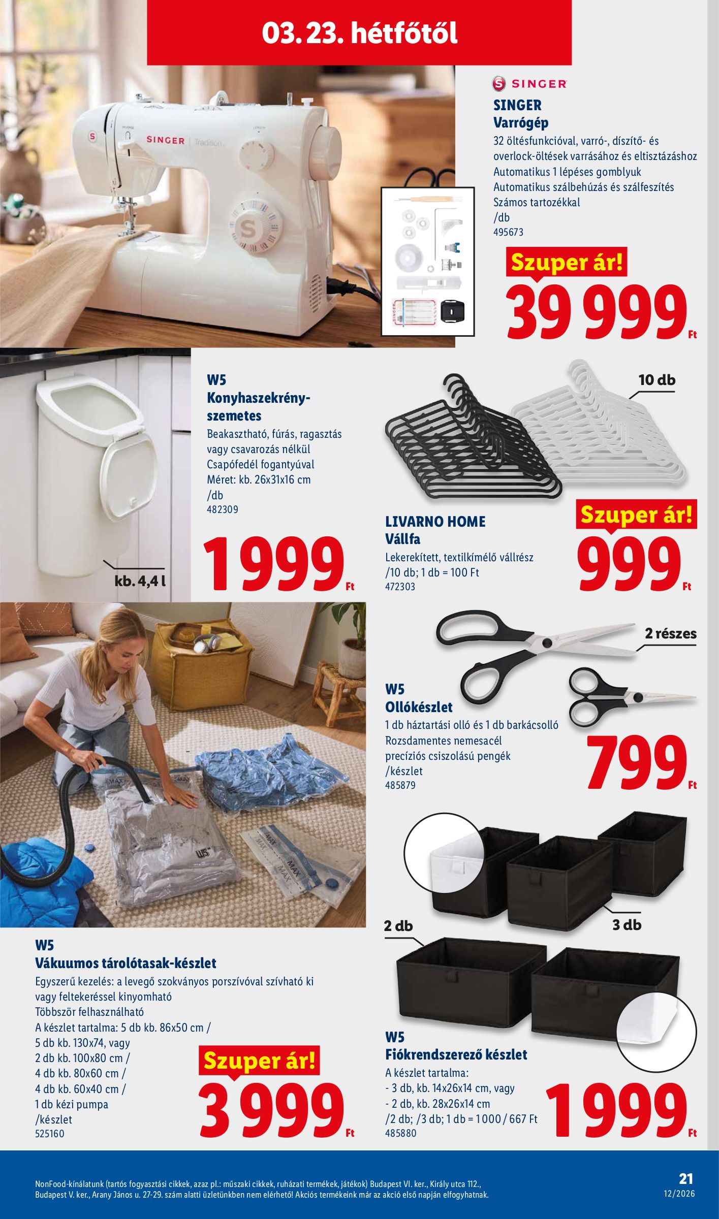 lidl - Lidl - Nonfood akciós újság, érvényes 2026.03.19. - 2026.03.25. - page: 21