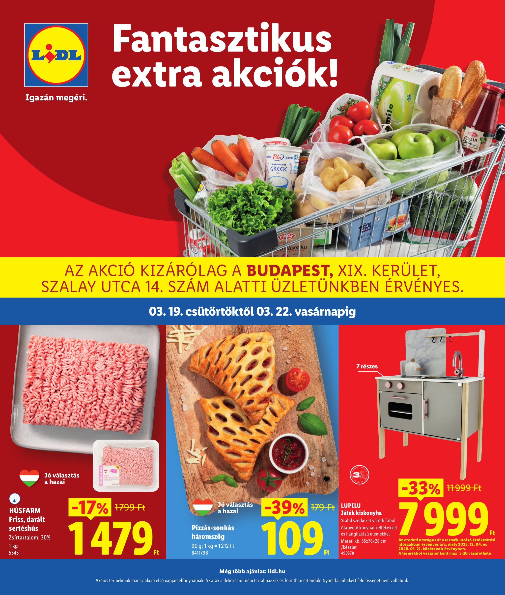 lidl - Lidl - Budapest akciós újság, érvényes 2026.03.19. - 2026.03.22.