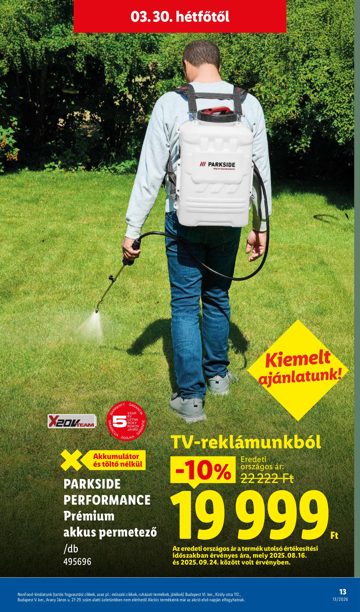 lidl - Lidl - Nonfood akciós újság, érvényes 2026.03.26. - 2026.04.01. - page: 13