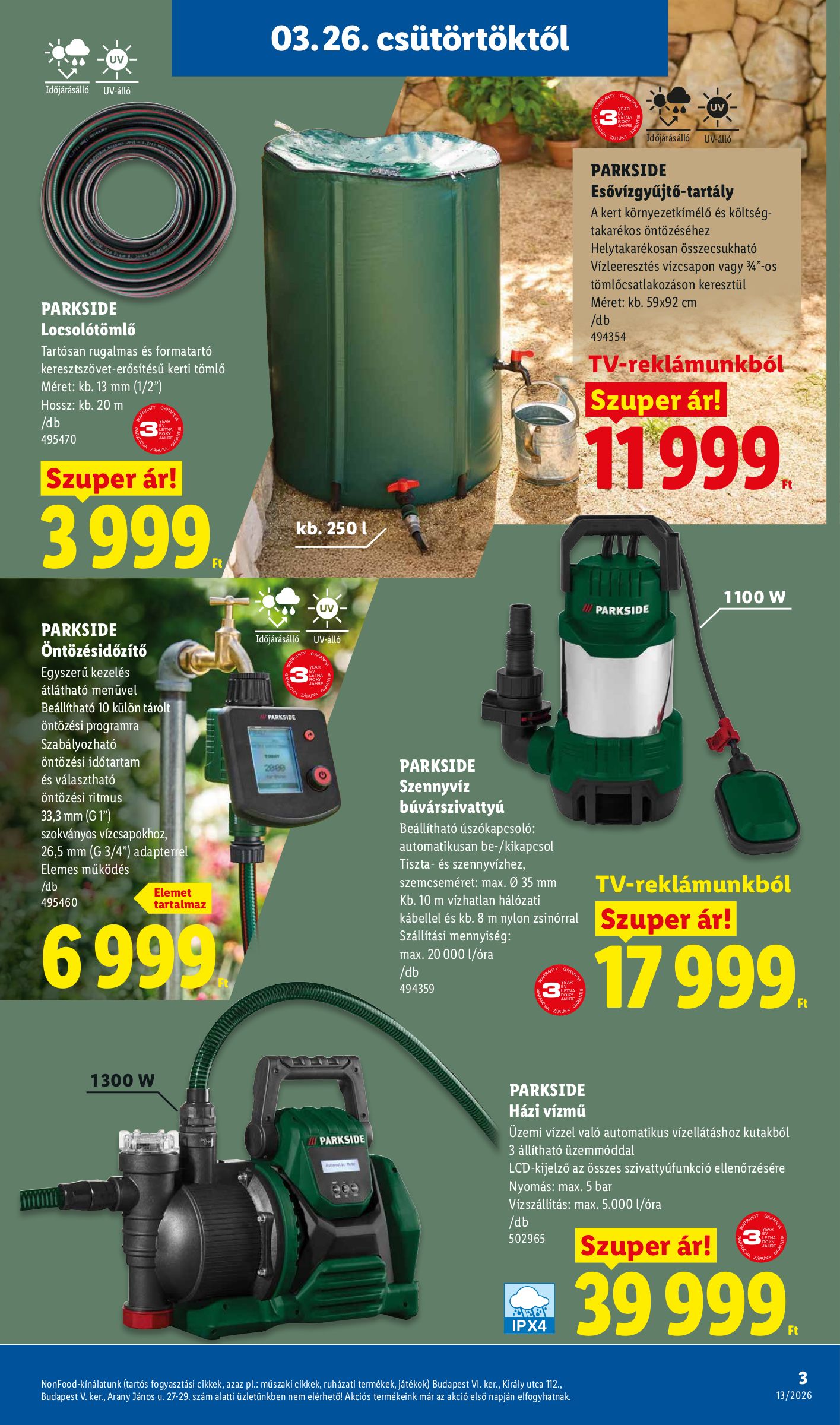 lidl - Lidl - Nonfood akciós újság, érvényes 2026.03.26. - 2026.04.01. - page: 3