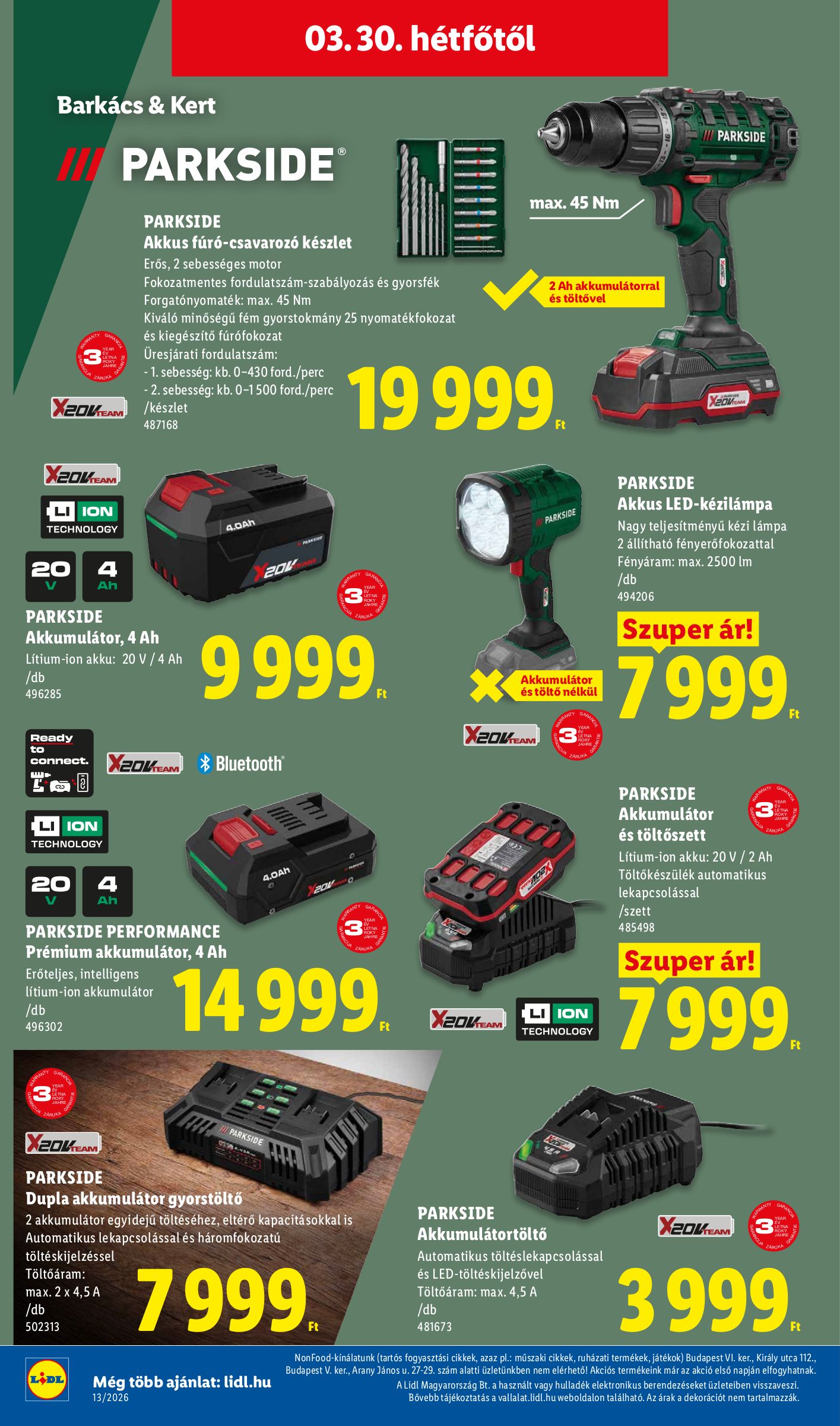 lidl - Lidl - Nonfood akciós újság, érvényes 2026.03.26. - 2026.04.01. - page: 18