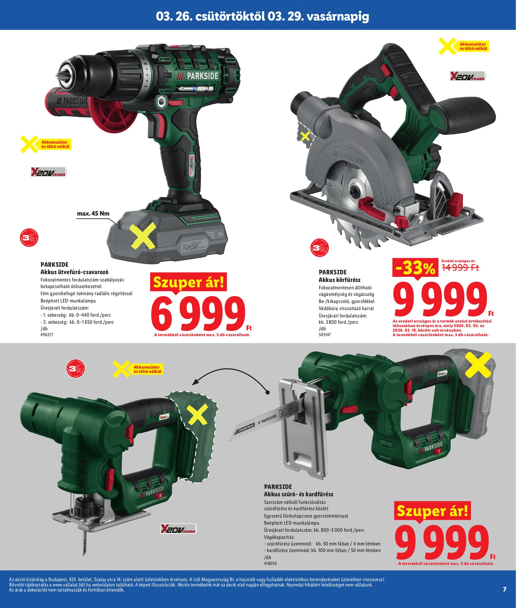 lidl - Lidl - Budapest akciós újság, érvényes 2026.03.26. - 2026.03.29. - page: 7