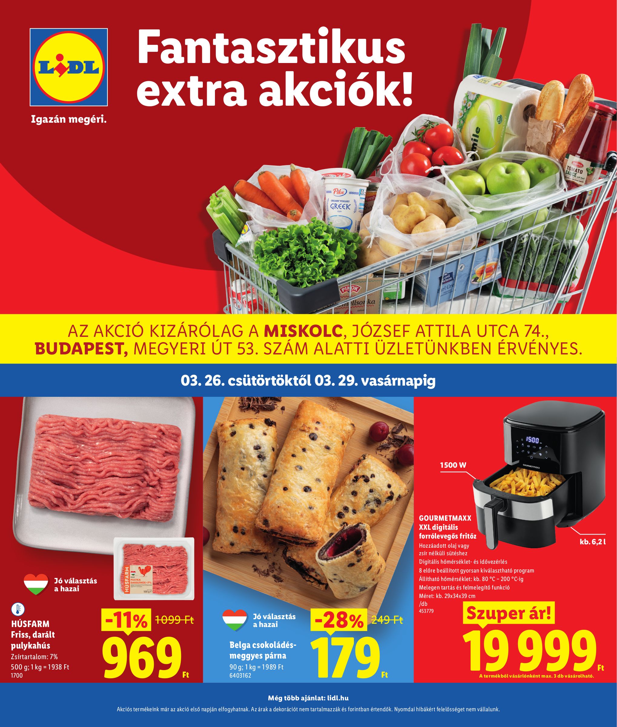 lidl - Lidl - Miskolc, Budapest akciós újság, érvényes 2026.03.26. - 2026.03.29. - page: 1