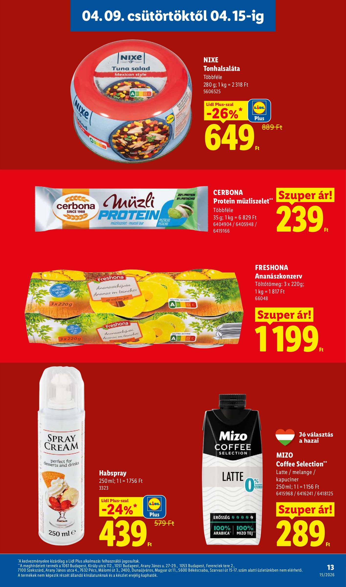 lidl - Lidl akciós újság, érvényes 2026.04.09. - 2026.04.15. - page: 13