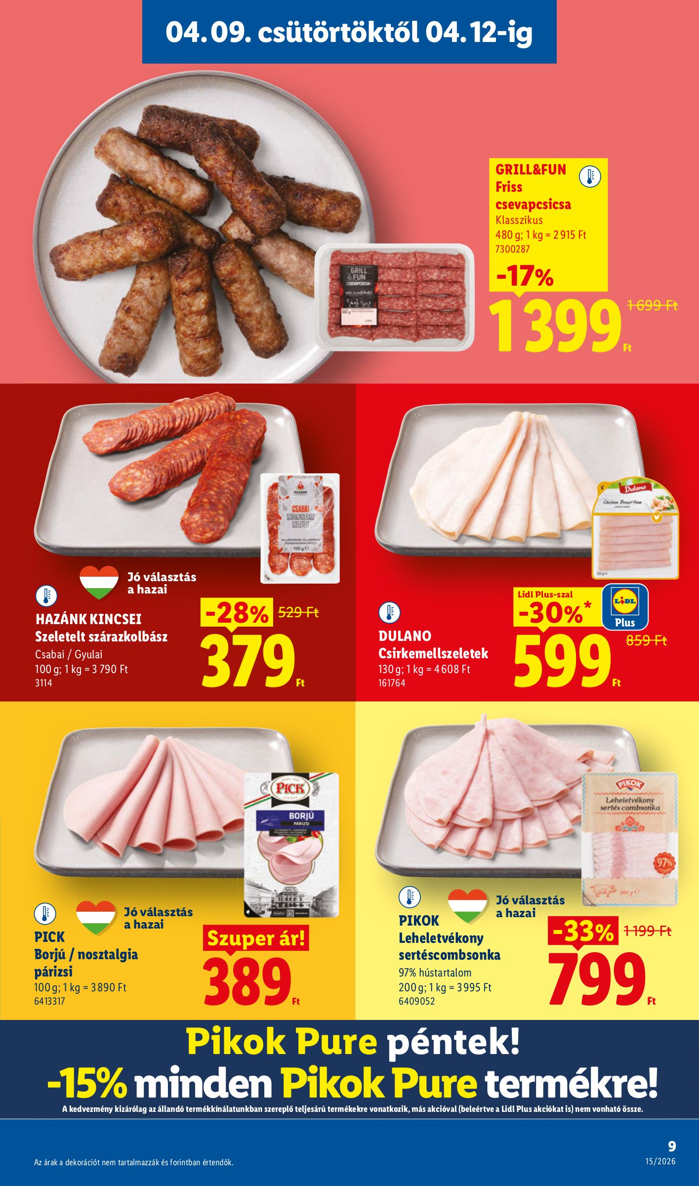 lidl - Lidl akciós újság, érvényes 2026.04.09. - 2026.04.15. - page: 9