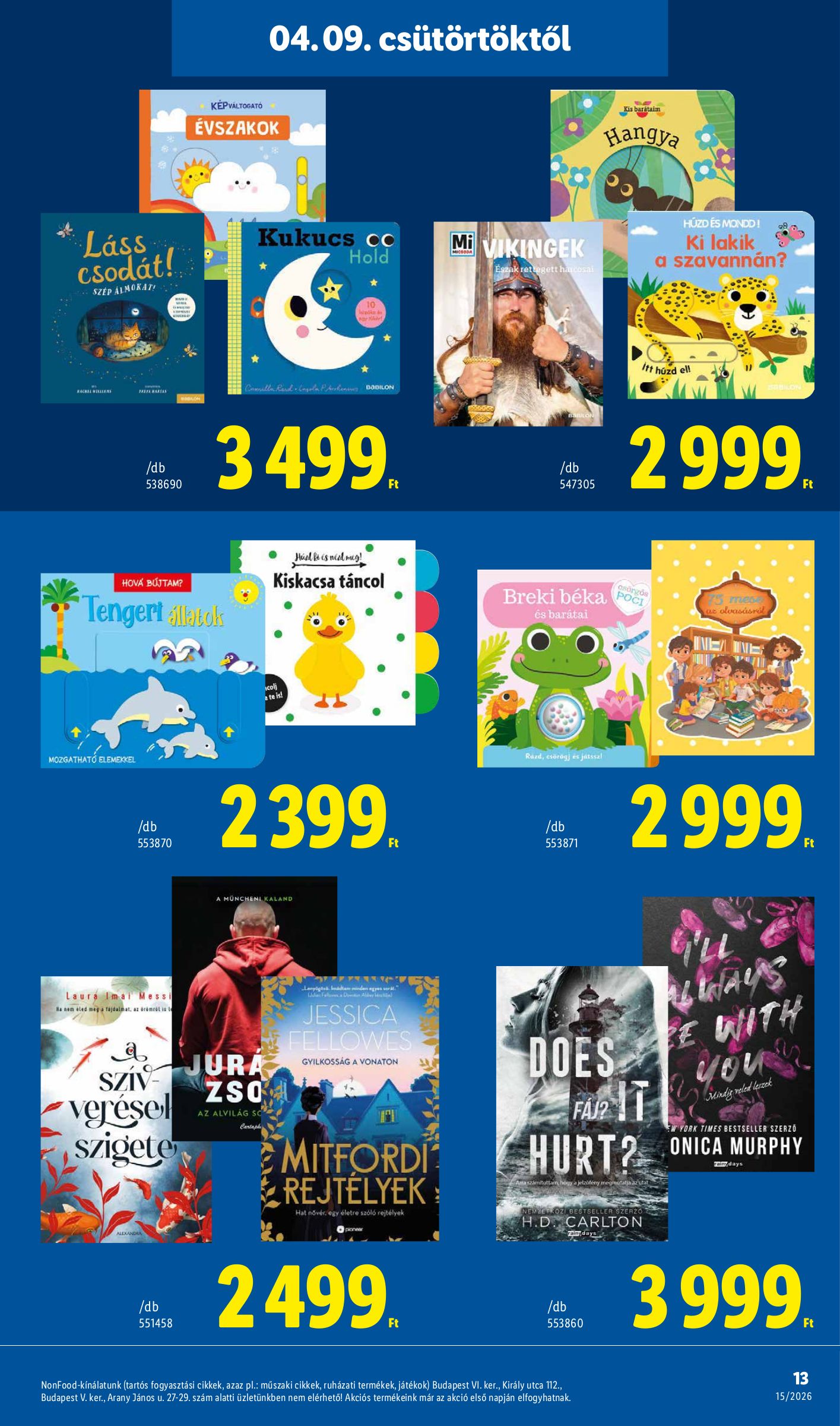 lidl - Lidl - Nonfood akciós újság, érvényes 2026.04.09. - 2026.04.15. - page: 13