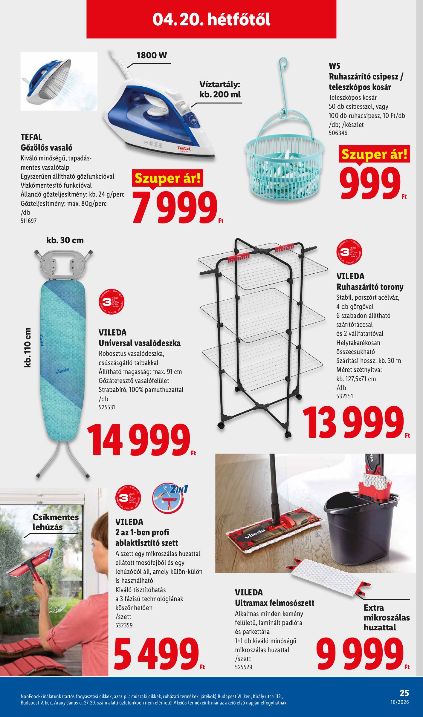 lidl - Lidl - Nonfood hirdetmény a következő hétre csütörtöktől 2026.04.16.-tól szerdától 2026.04.22.-ig - page: 25