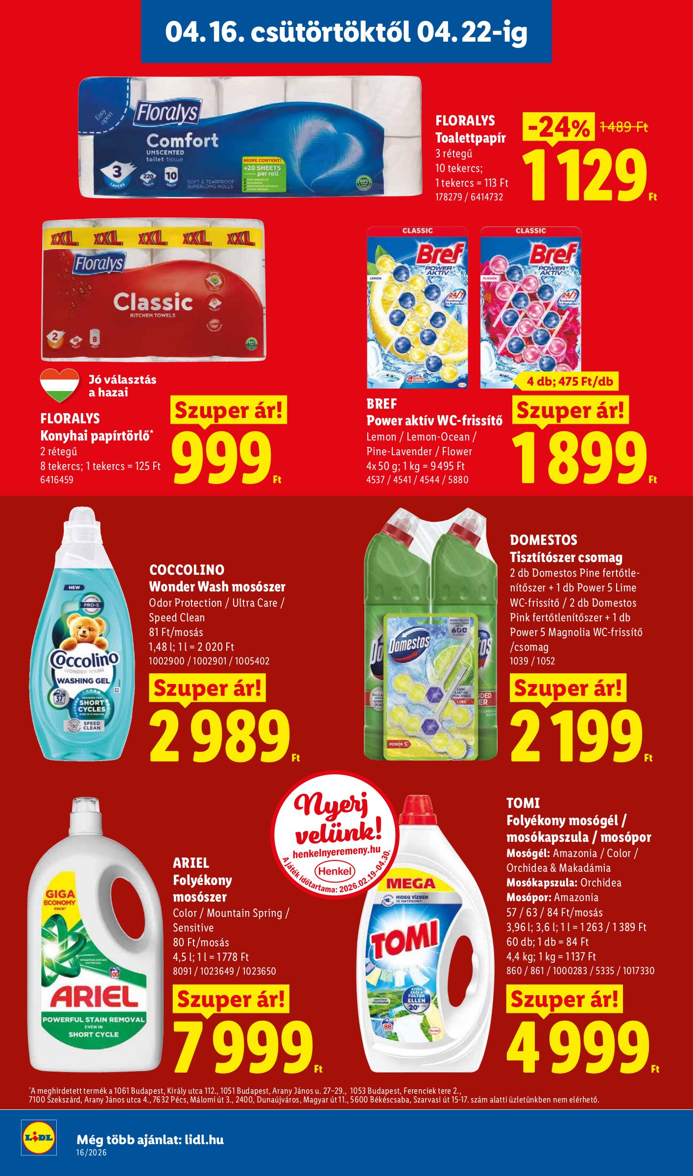 lidl - Aktuális Lidl szórólap érvényes csütörtöktől 2026.04.16.-től szerdától 2026.04.22.-ig - page: 12