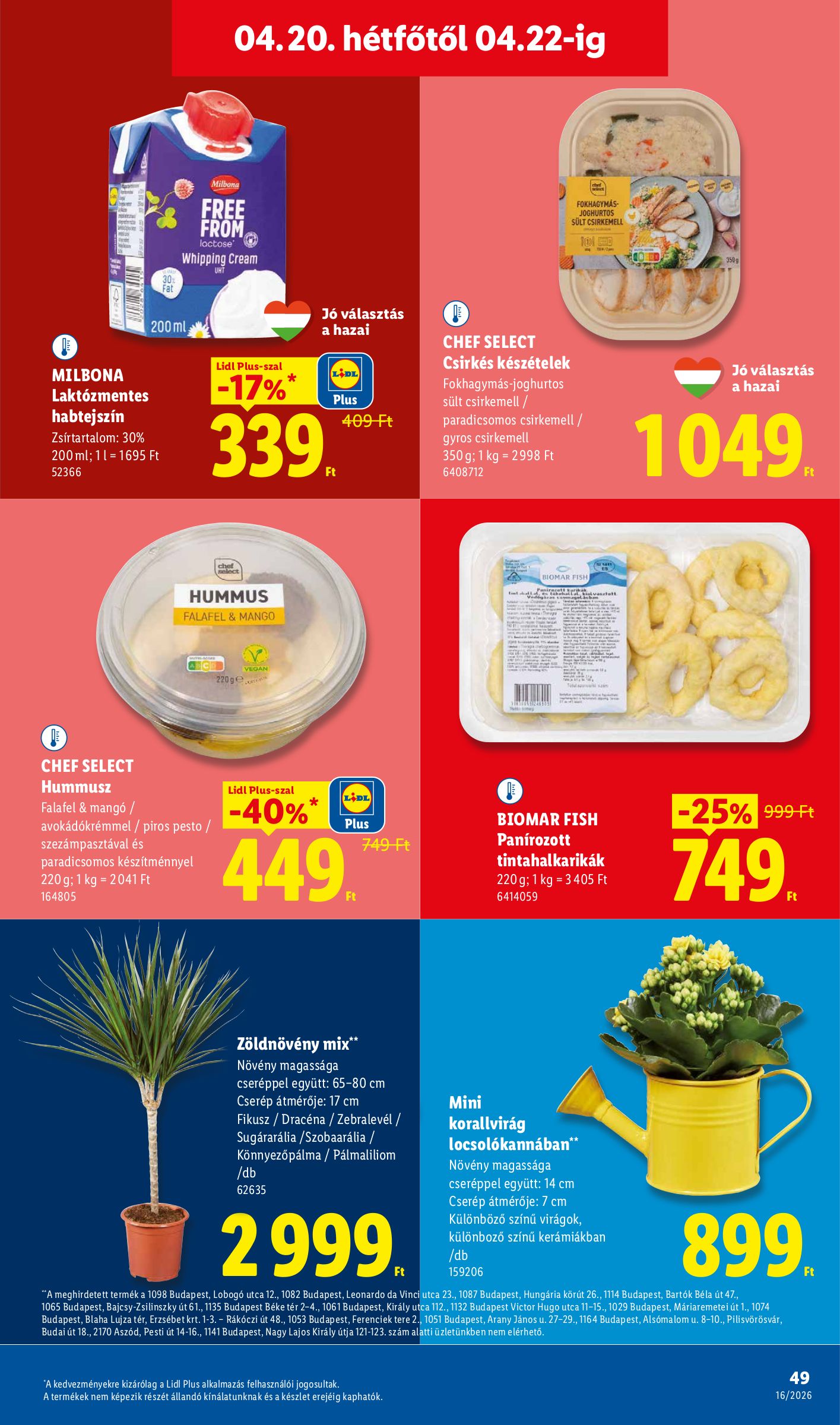 lidl - Aktuális Lidl szórólap érvényes csütörtöktől 2026.04.16.-től szerdától 2026.04.22.-ig - page: 49