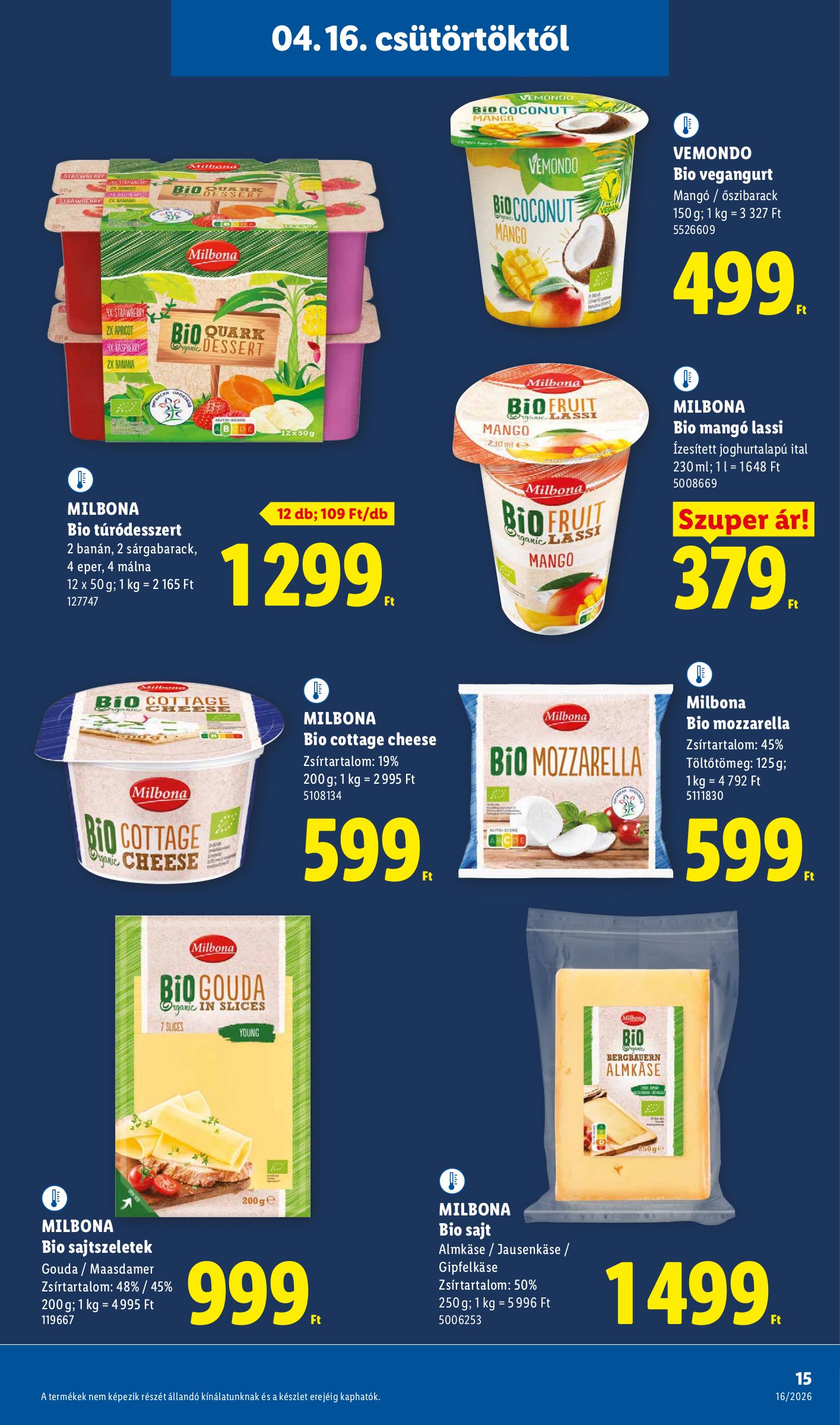 lidl - Aktuális Lidl szórólap érvényes csütörtöktől 2026.04.16.-től szerdától 2026.04.22.-ig - page: 15